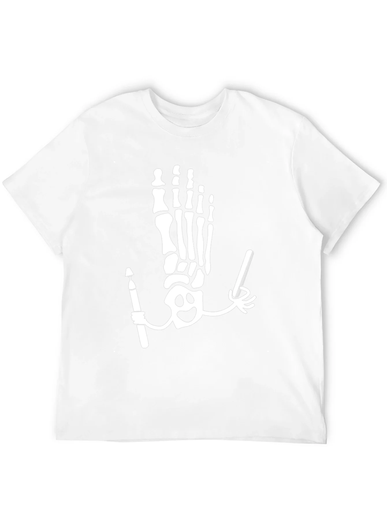 Rebbecca Quirky Skeleton Foot Artist T-Shirt