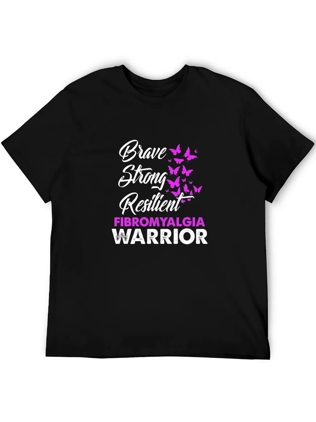 Rebbecca Brave Strong Resilient Fibromyalgia Warrior T-Shirt