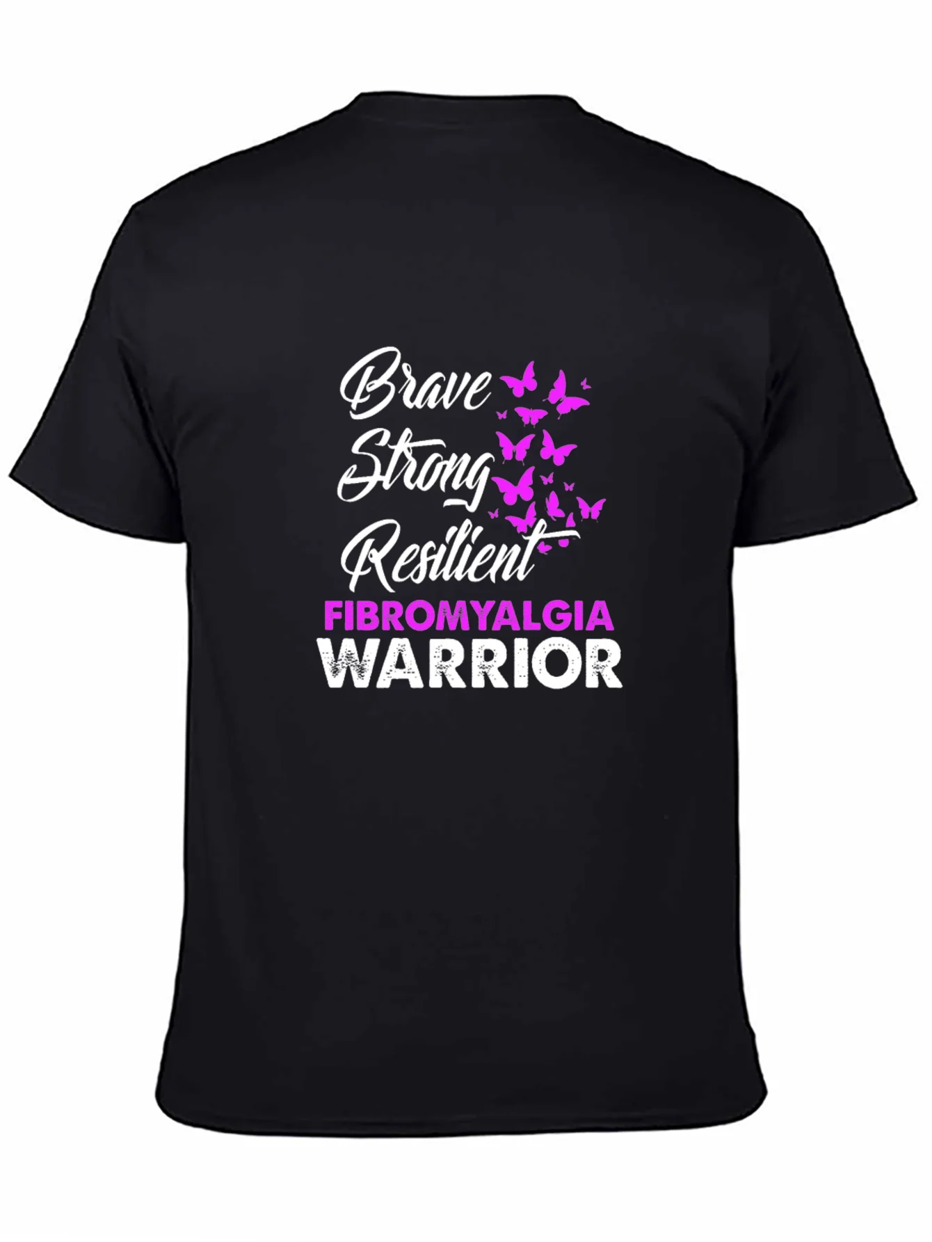 Rebbecca Brave Strong Resilient Fibromyalgia Warrior T-Shirt