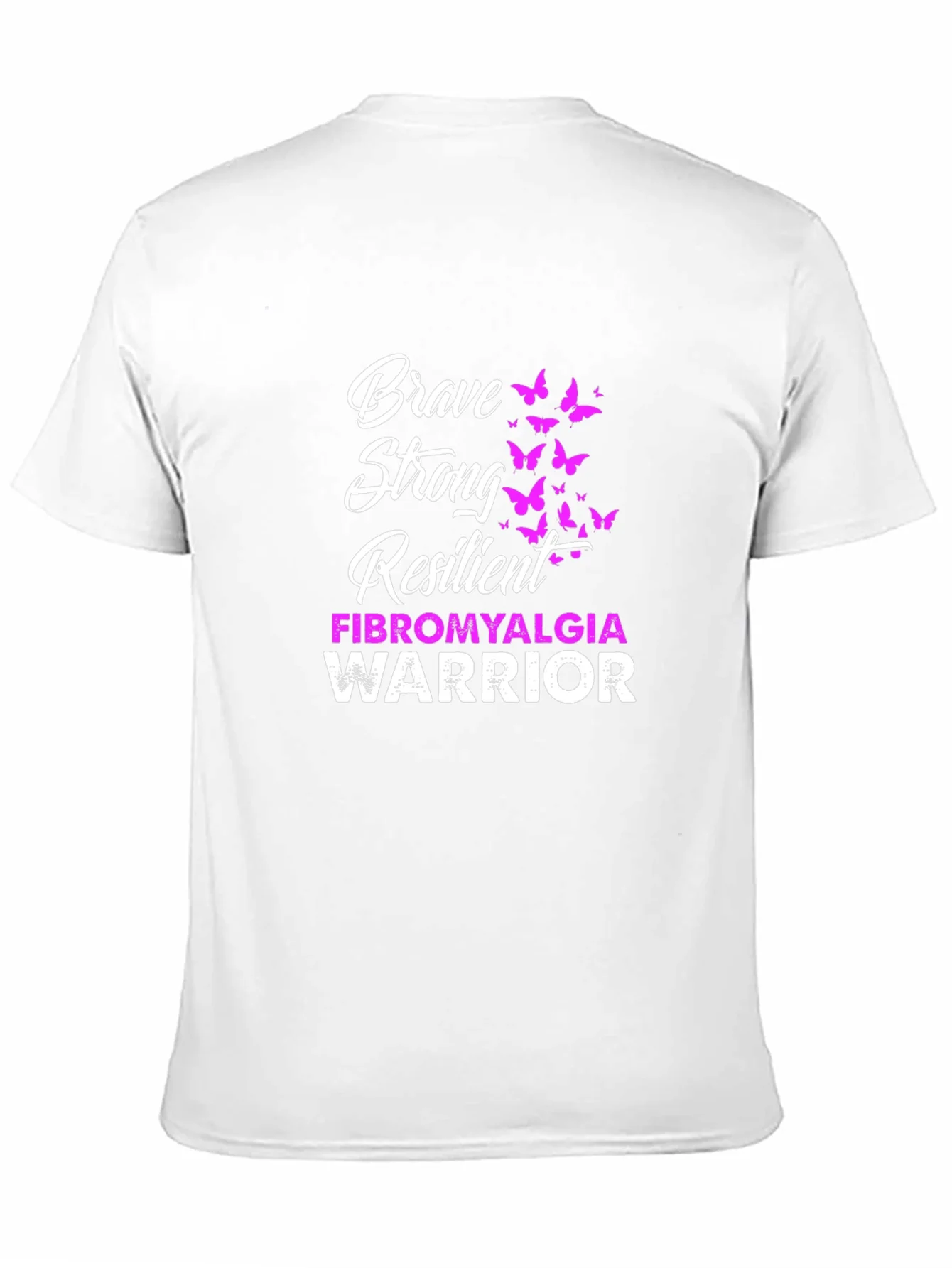 Rebbecca Brave Strong Resilient Fibromyalgia Warrior T-Shirt