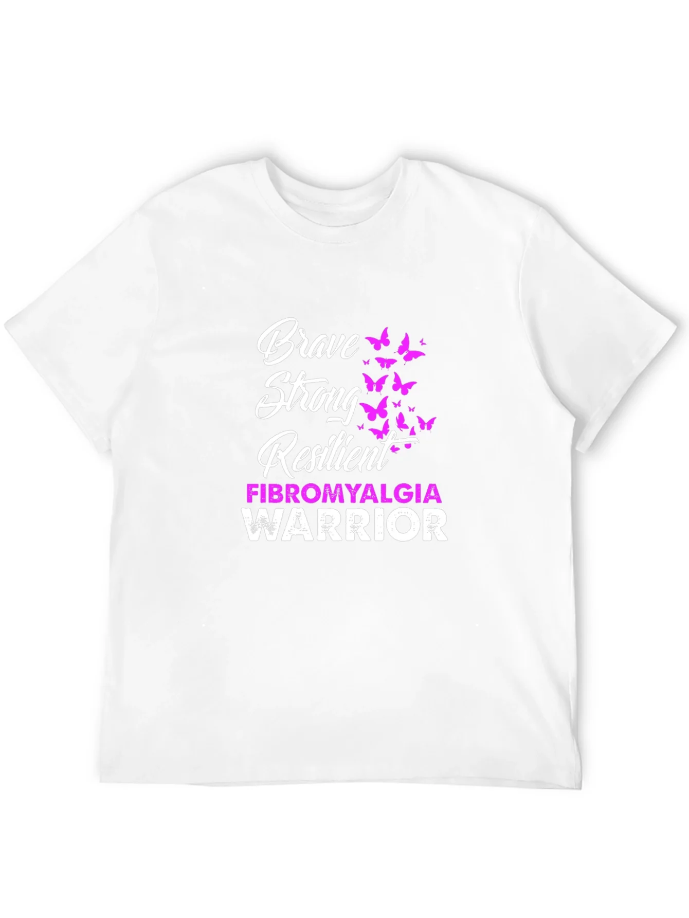 Rebbecca Brave Strong Resilient Fibromyalgia Warrior T-Shirt