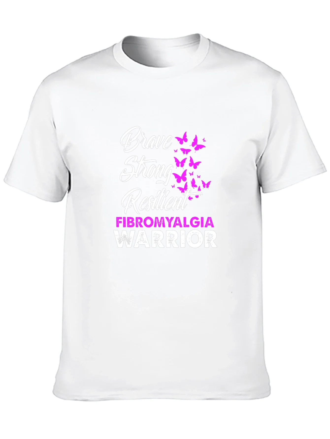 Rebbecca Brave Strong Resilient Fibromyalgia Warrior T-Shirt