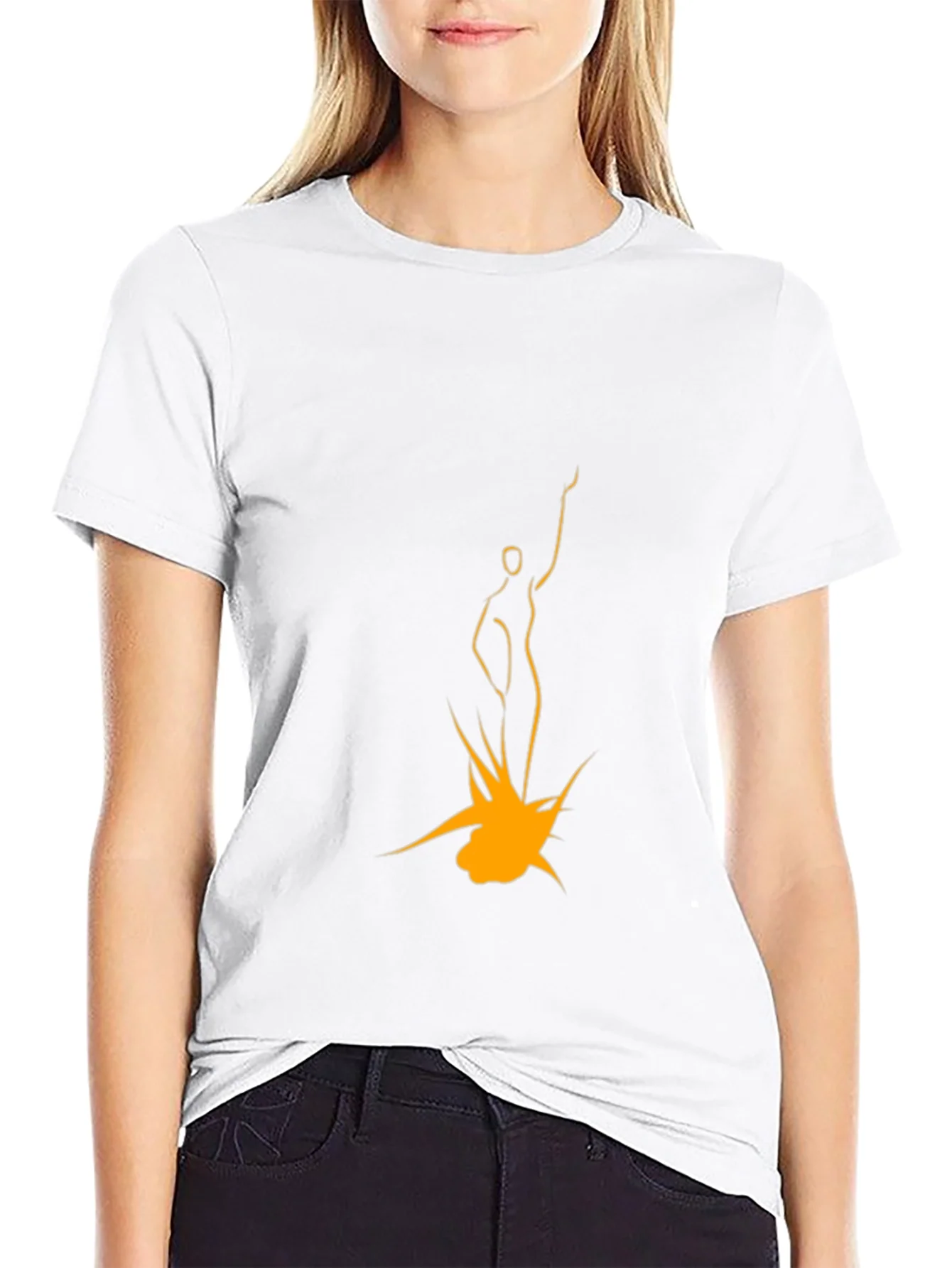 Rebbecca Modern Art Graphic T-Shirt - Black