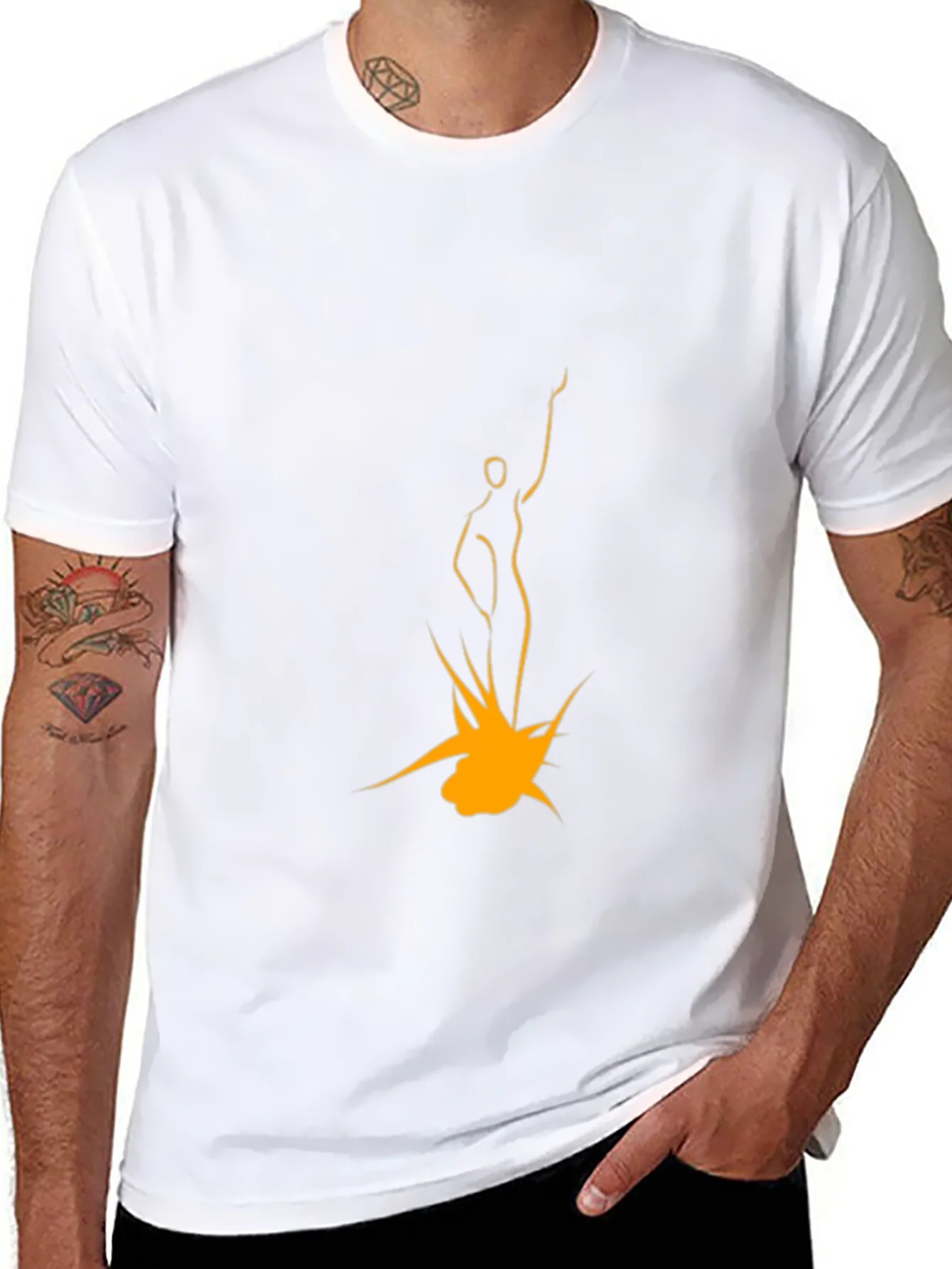 Rebbecca Modern Art Graphic T-Shirt - Black