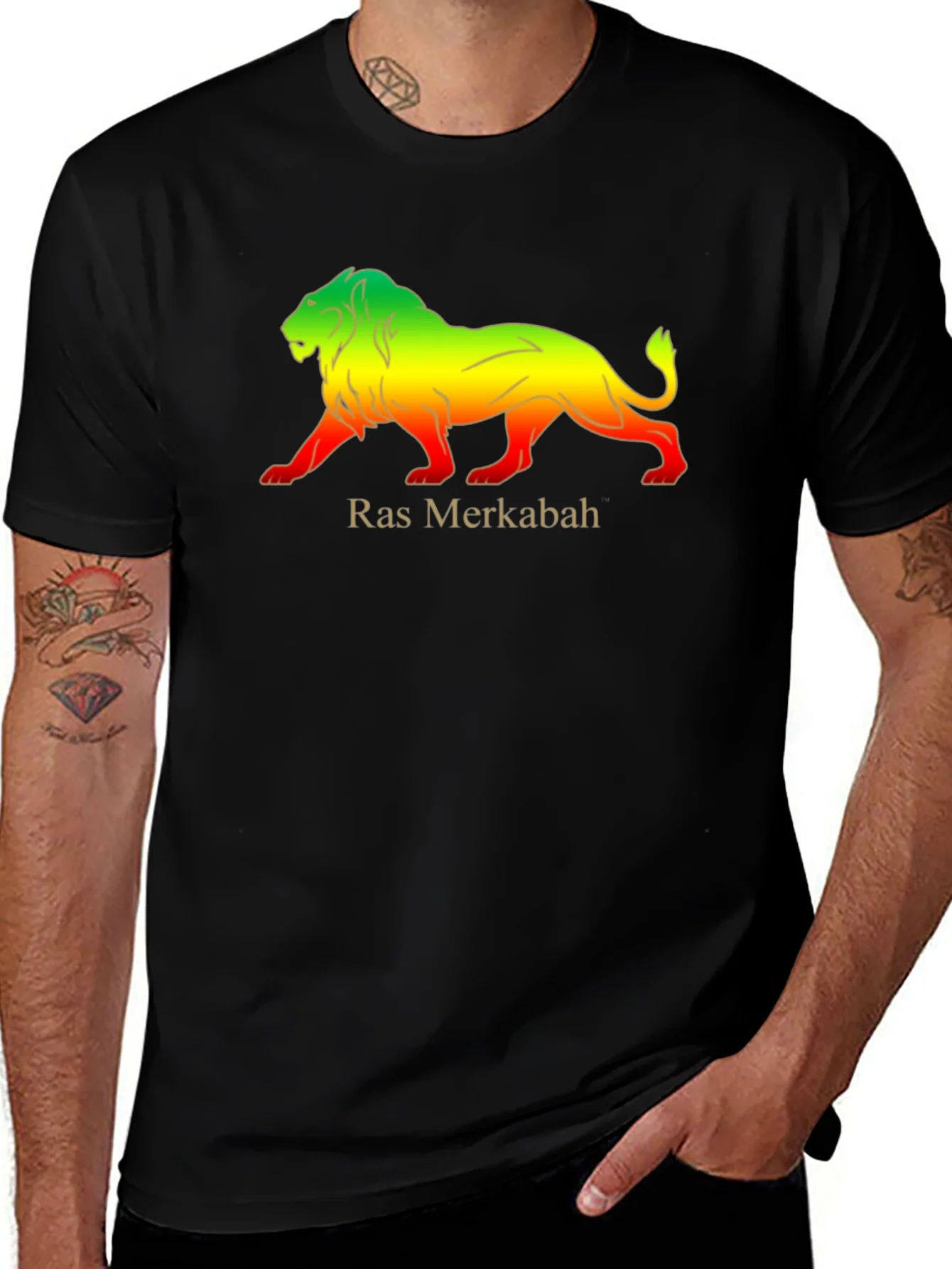 Rebbecca Ras Merkabah Lion Graphic T-Shirt