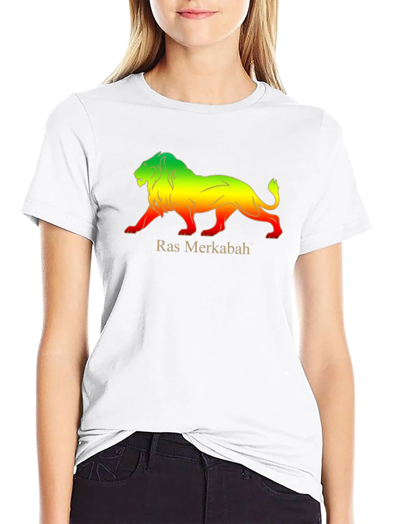 Rebbecca Ras Merkabah Lion Graphic T-Shirt
