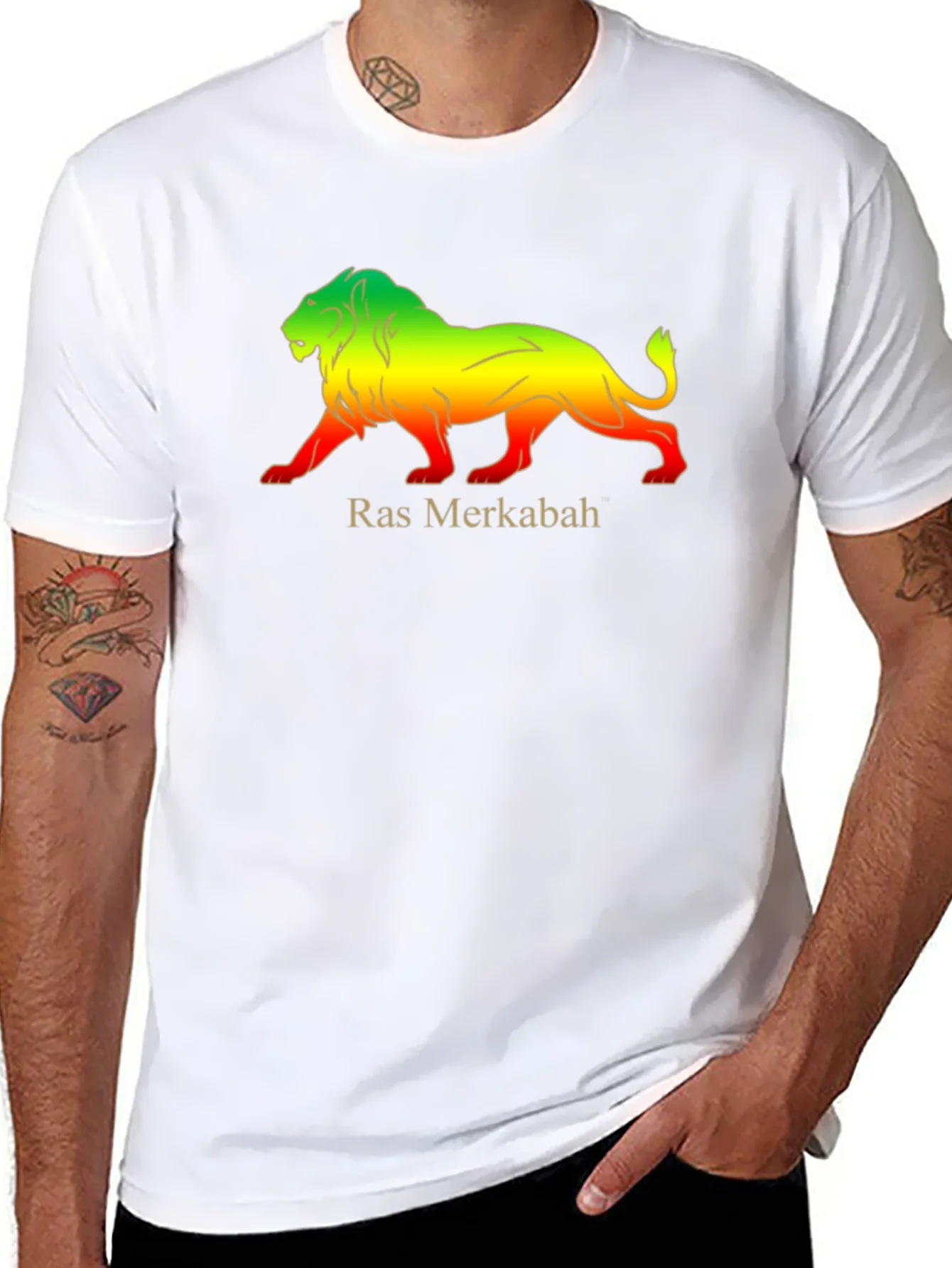 Rebbecca Ras Merkabah Lion Graphic T-Shirt