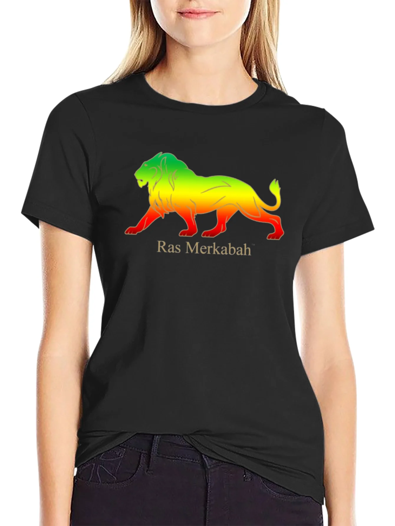 Rebbecca Ras Merkabah Lion Graphic T-Shirt
