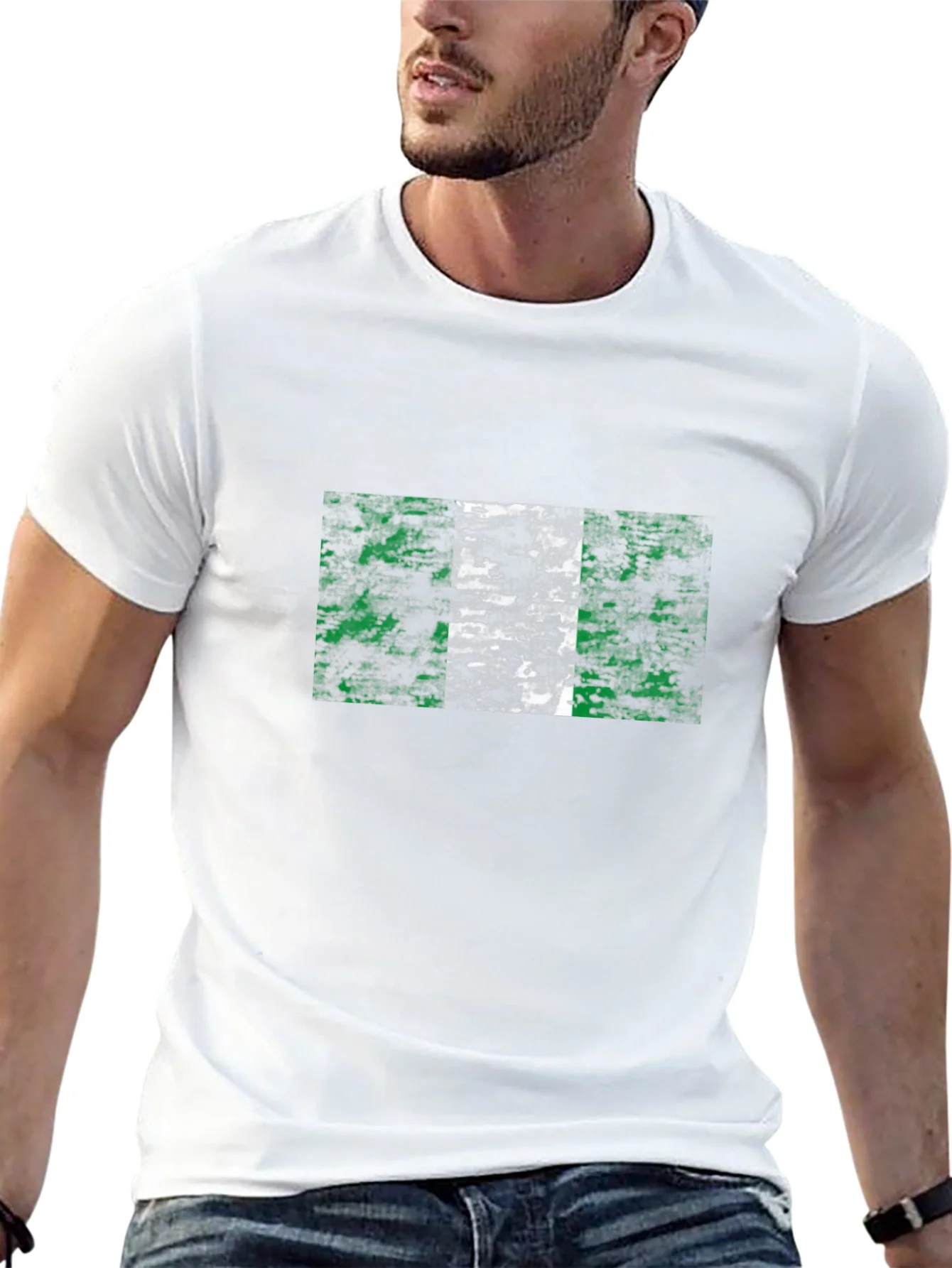 Rebbecca Nigeria Flag Grunge T-Shirt