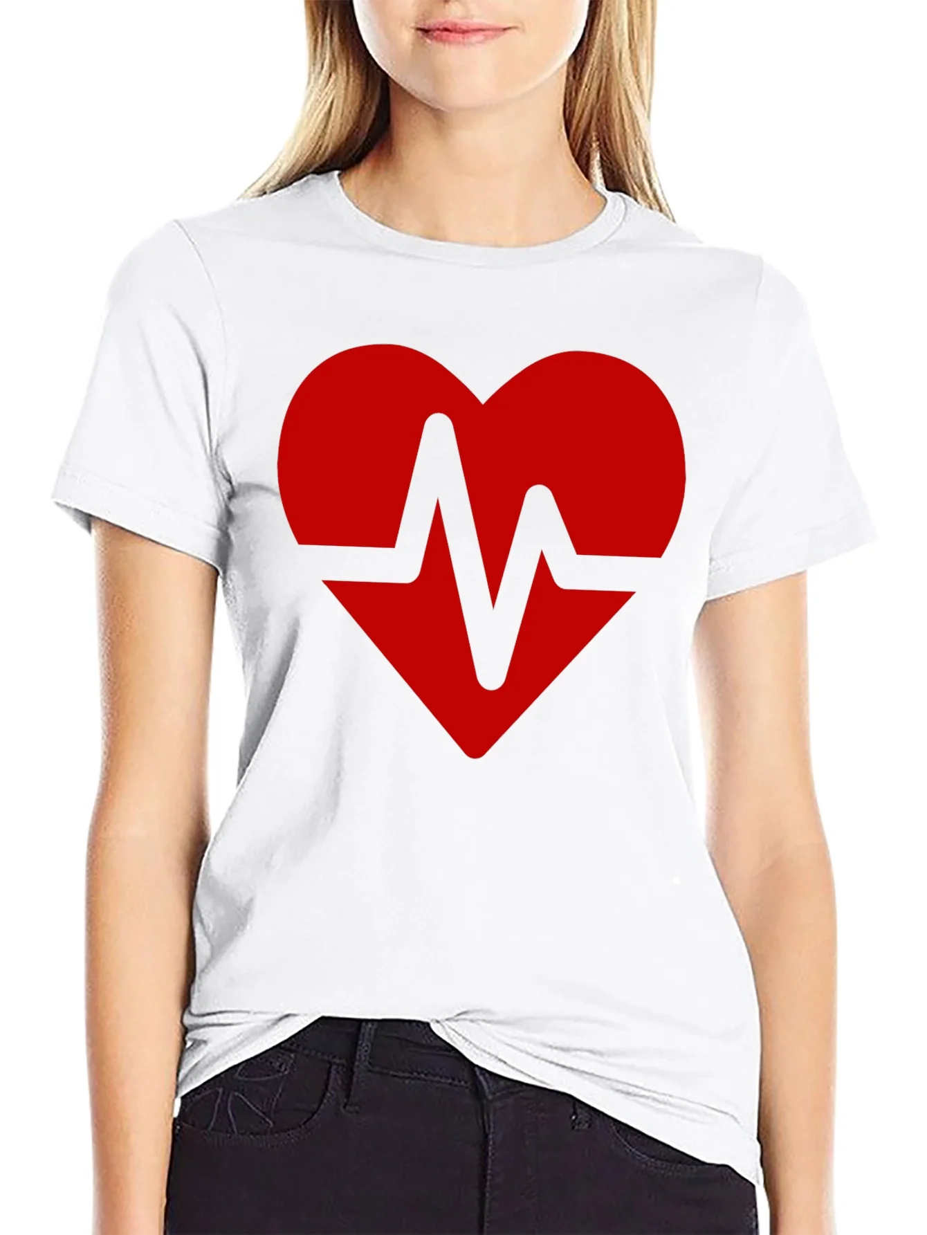 Camiseta Negra Coraz¨®n Latido