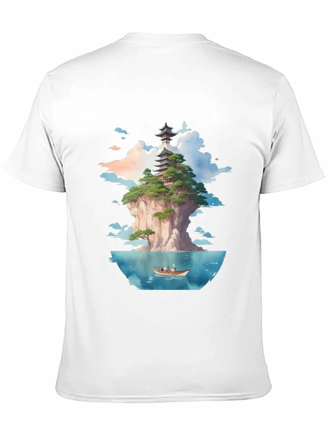 Rebbecca Pagoda Island Graphic Tee - Unique Design