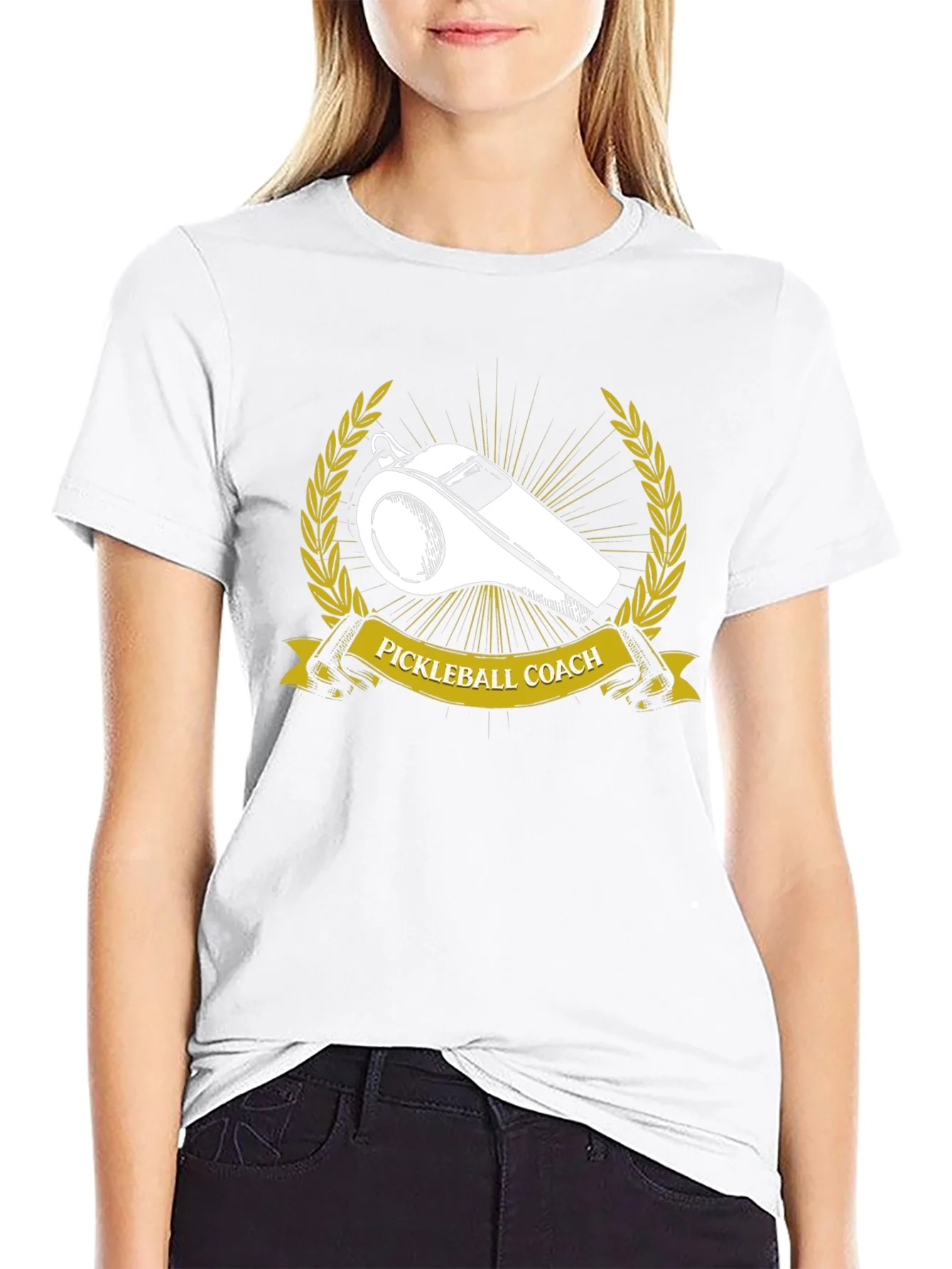 Camiseta Negra Entrenador Pickleball