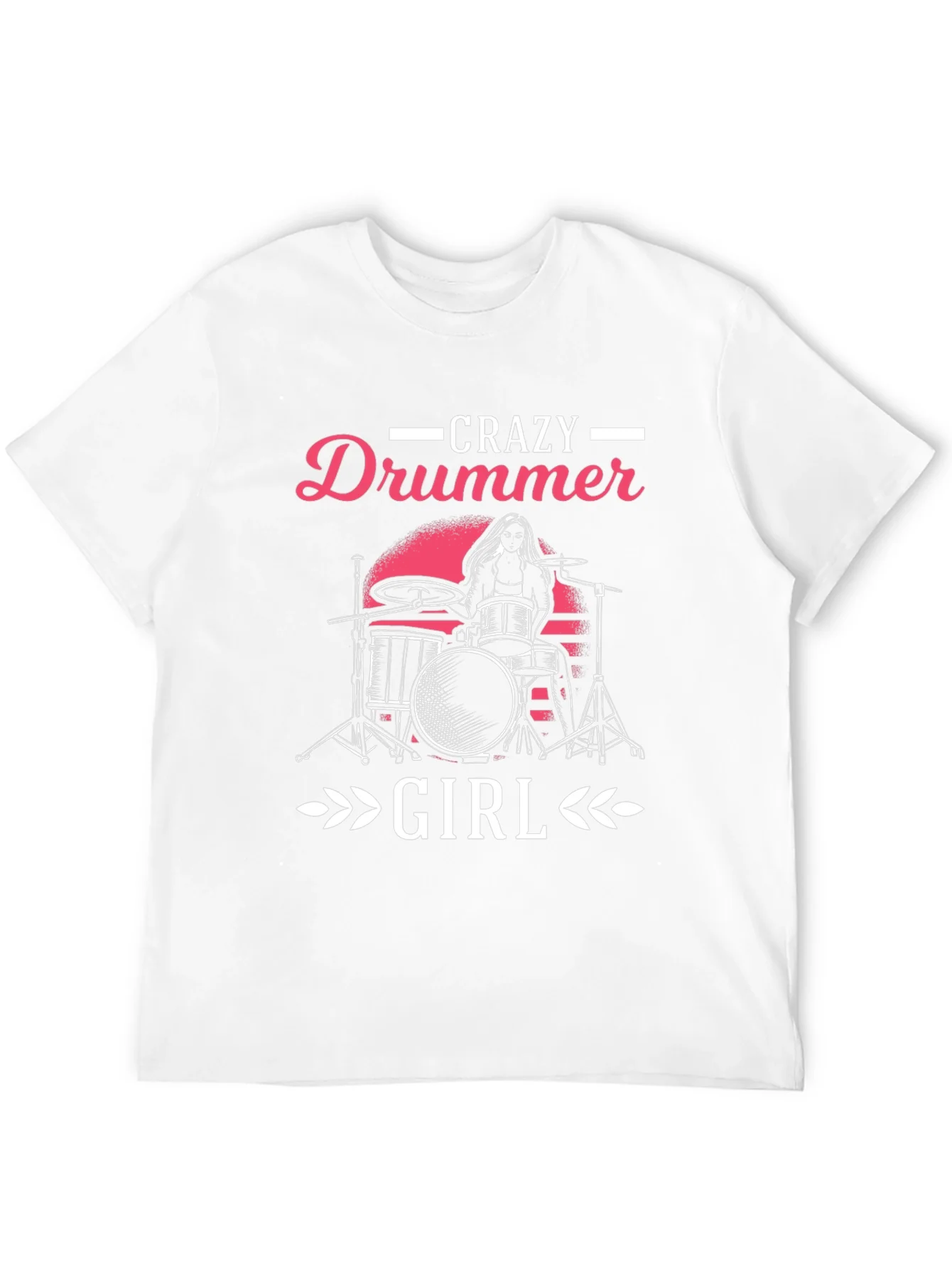 Rebbecca Crazy Drummer Girl Graphic T-Shirt - Black