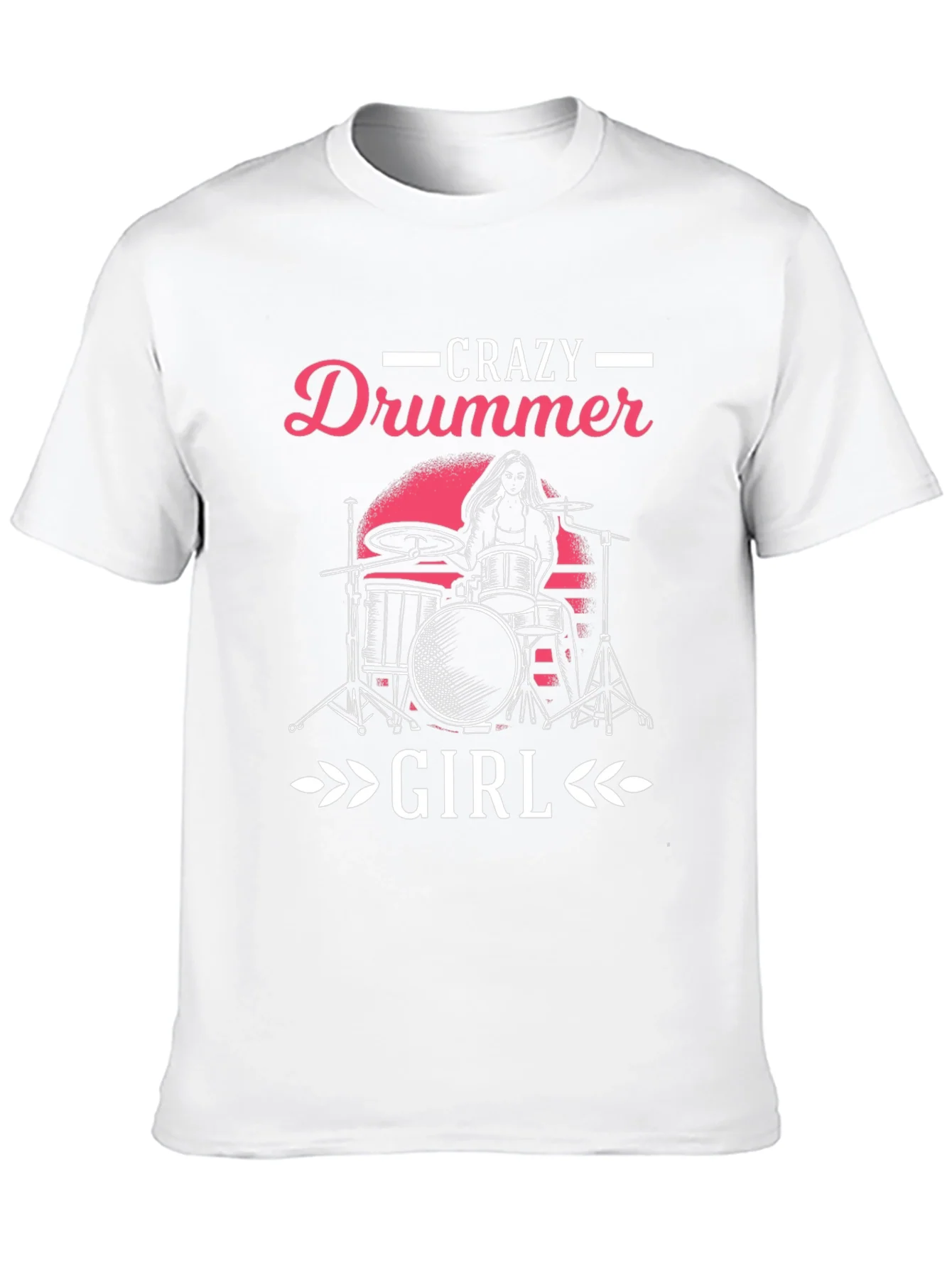 Rebbecca Crazy Drummer Girl Graphic T-Shirt - Black