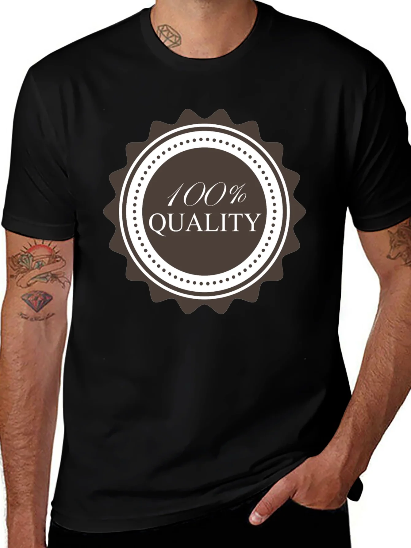 Camiseta Negra Hombre - 100% Calidad Premium