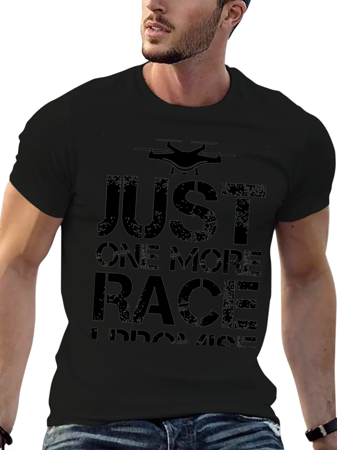 Camiseta Negra Just One More Race