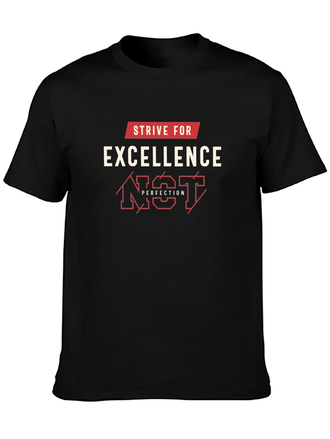 Rebbecca Strive for Excellence Graphic Tee - Black