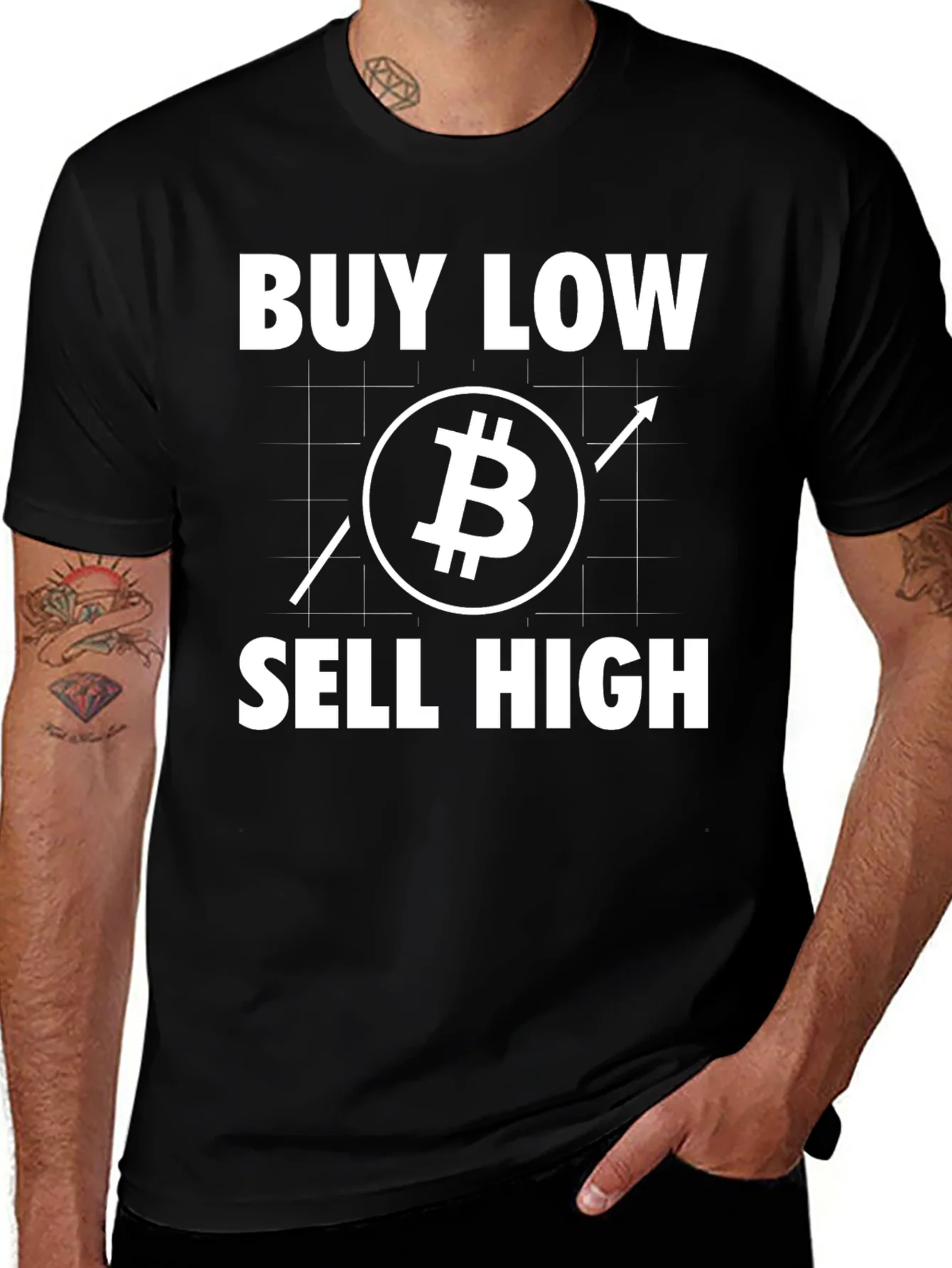 Camiseta Bitcoin: Compra Bajo Vende Alto