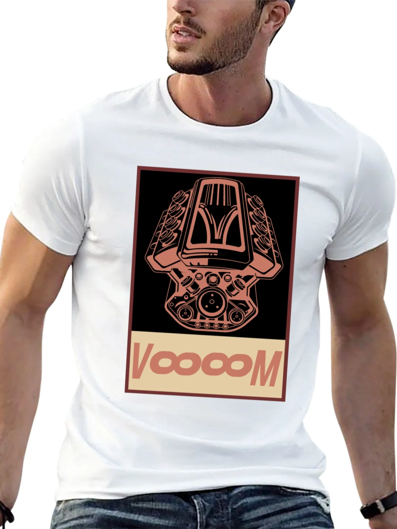 Rebbecca Voooom Engine Graphic T-Shirt - Black Cotton Tee