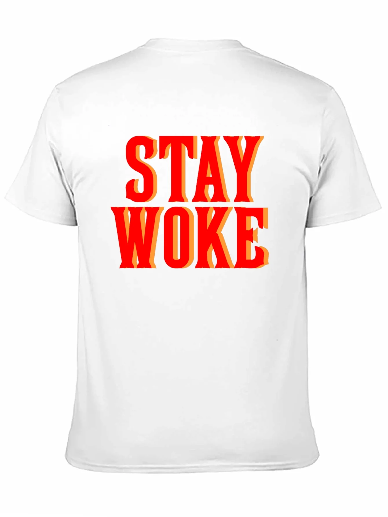 Camiseta Stay Woke Negra para Hombre