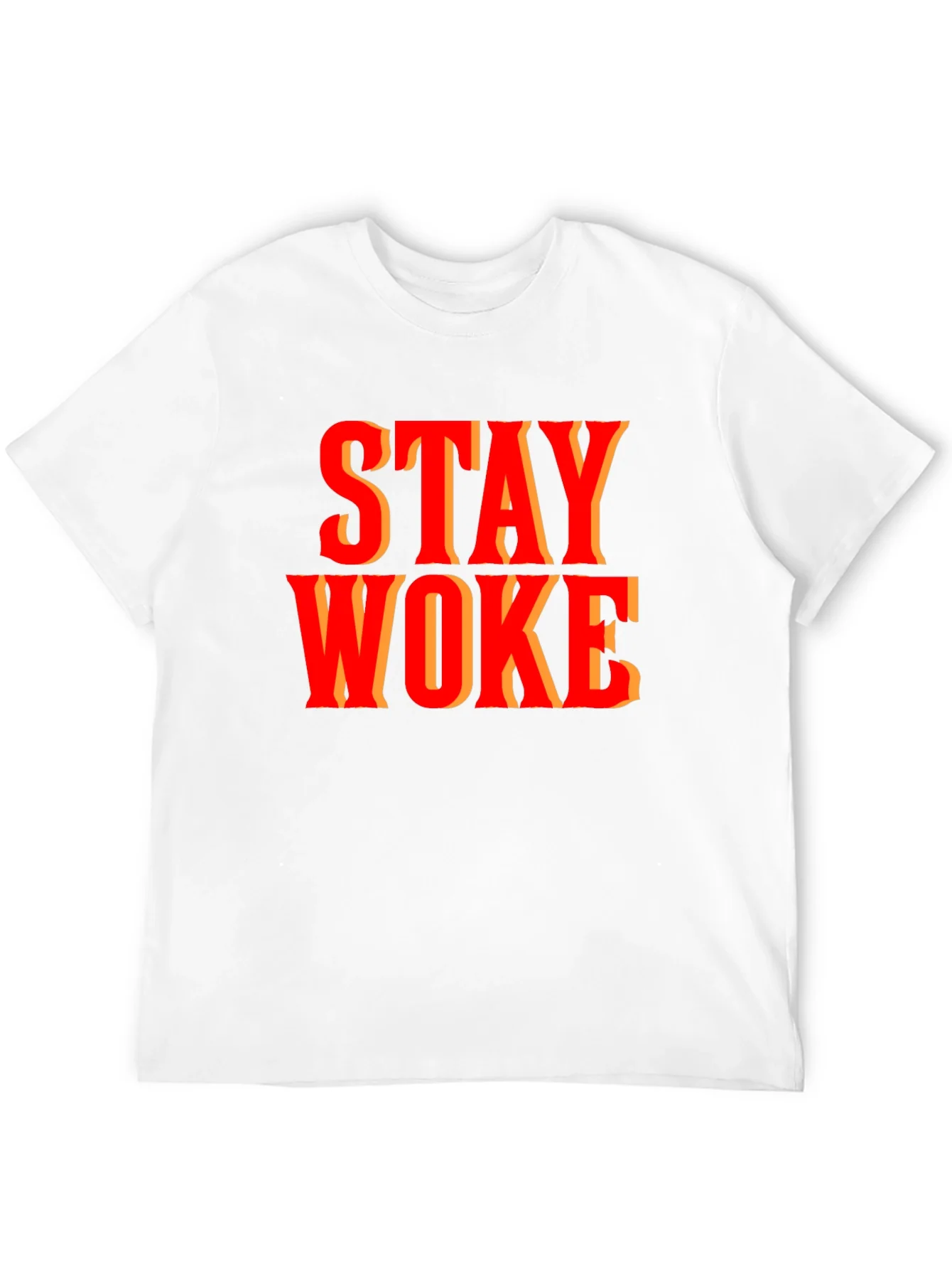 Camiseta Stay Woke Negra para Hombre