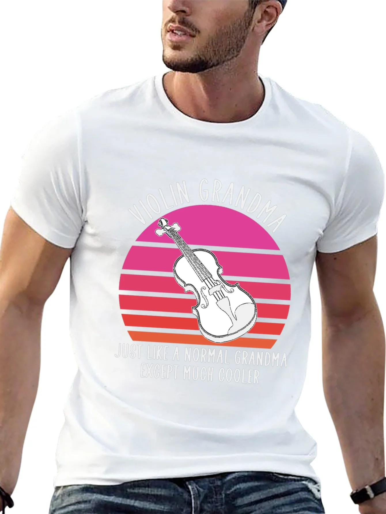 Camiseta Viol¨ªn Abuela: Normal Pero M¨¢s Genial