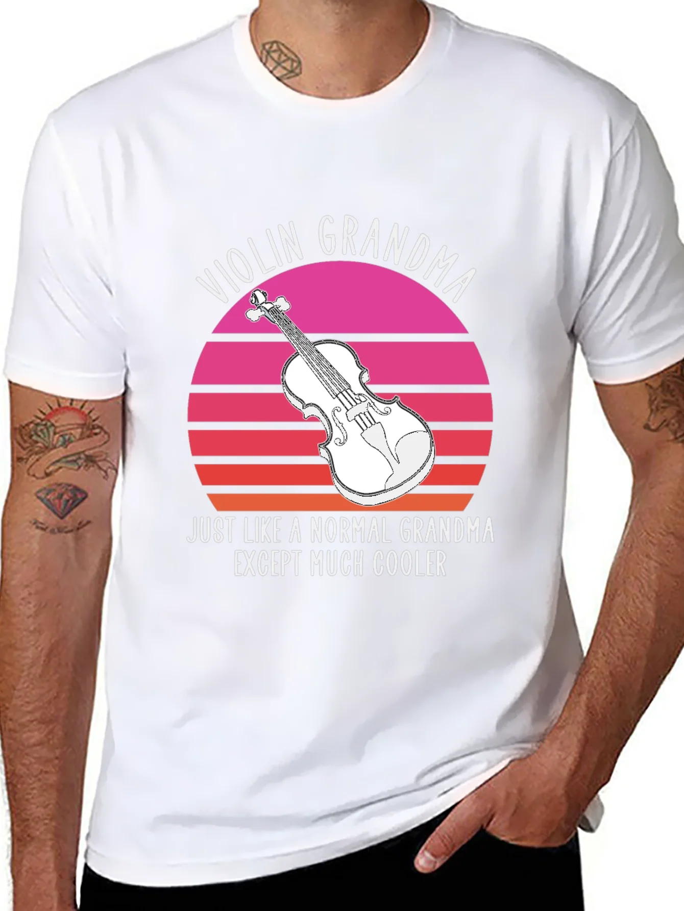 Camiseta Viol¨ªn Abuela: Normal Pero M¨¢s Genial