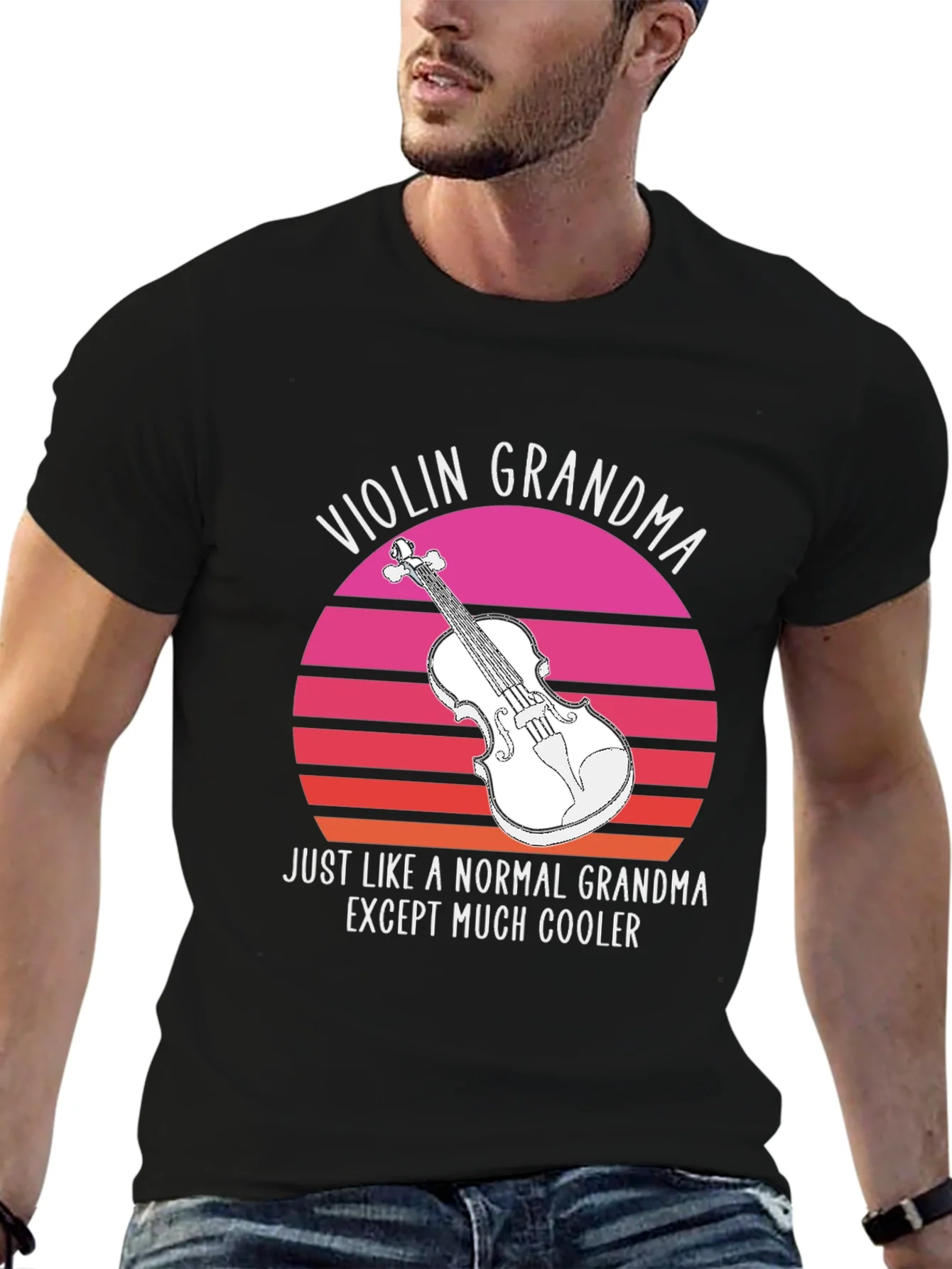Camiseta Viol¨ªn Abuela: Normal Pero M¨¢s Genial