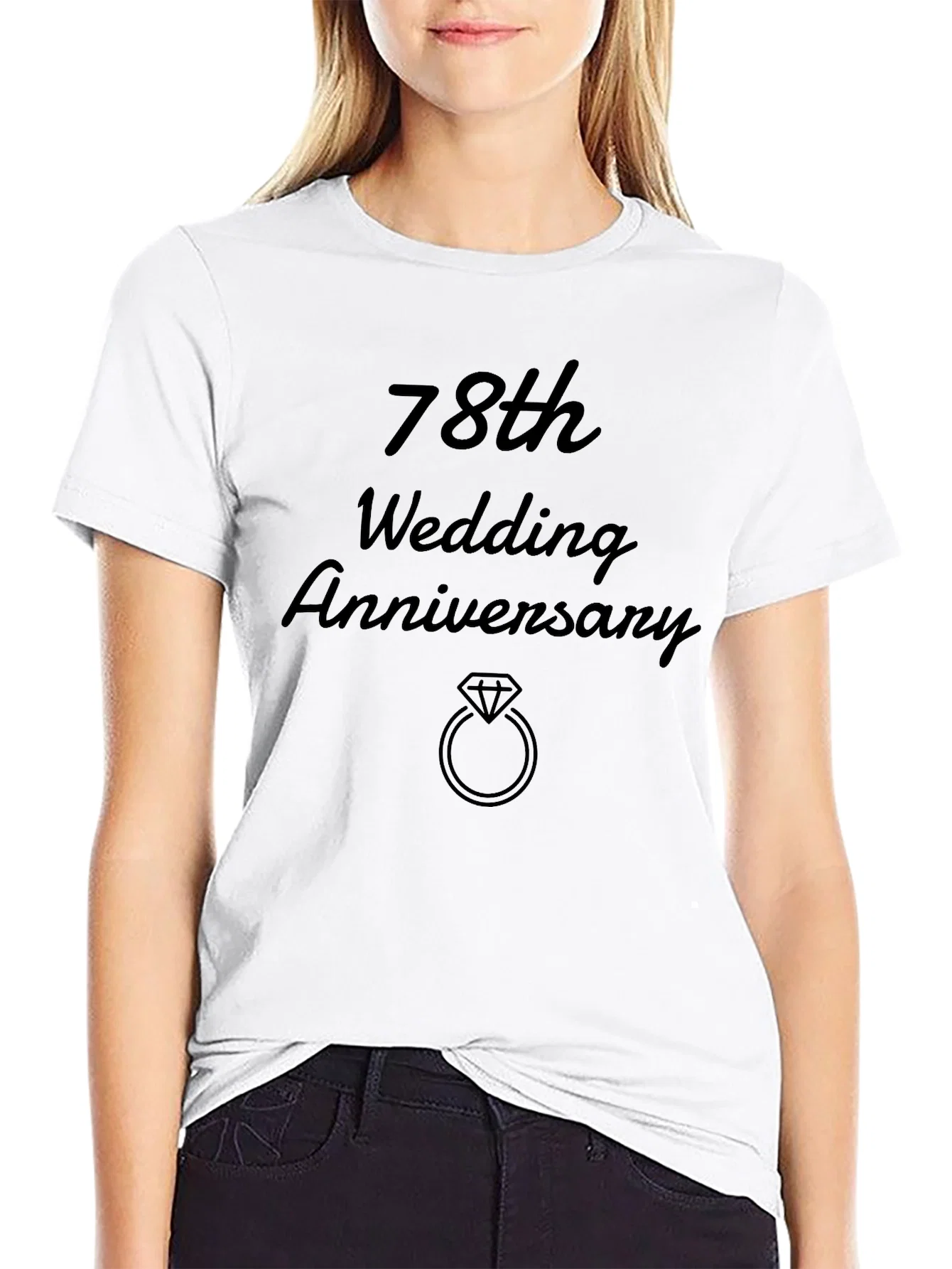 Rebbecca 78th Wedding Anniversary Black T-Shirt
