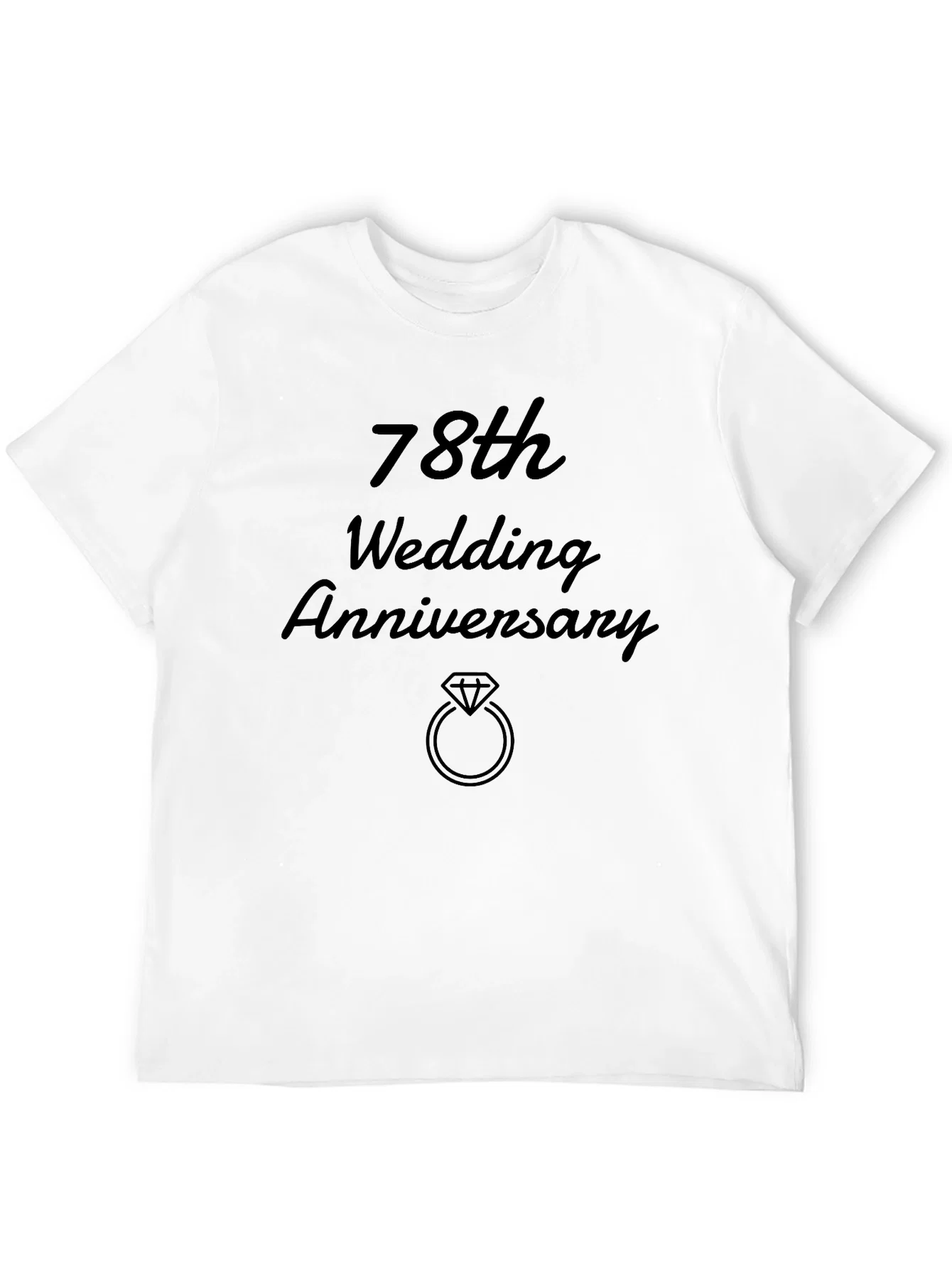 Rebbecca 78th Wedding Anniversary Black T-Shirt
