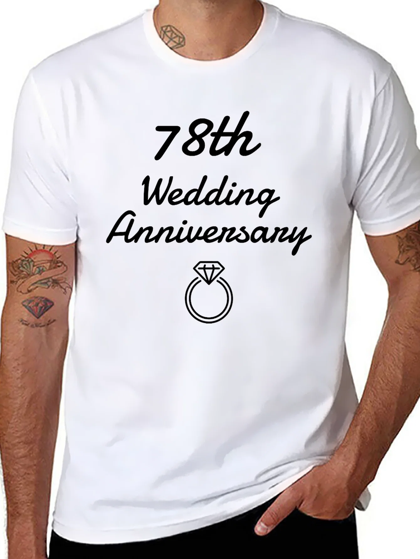 Rebbecca 78th Wedding Anniversary Black T-Shirt