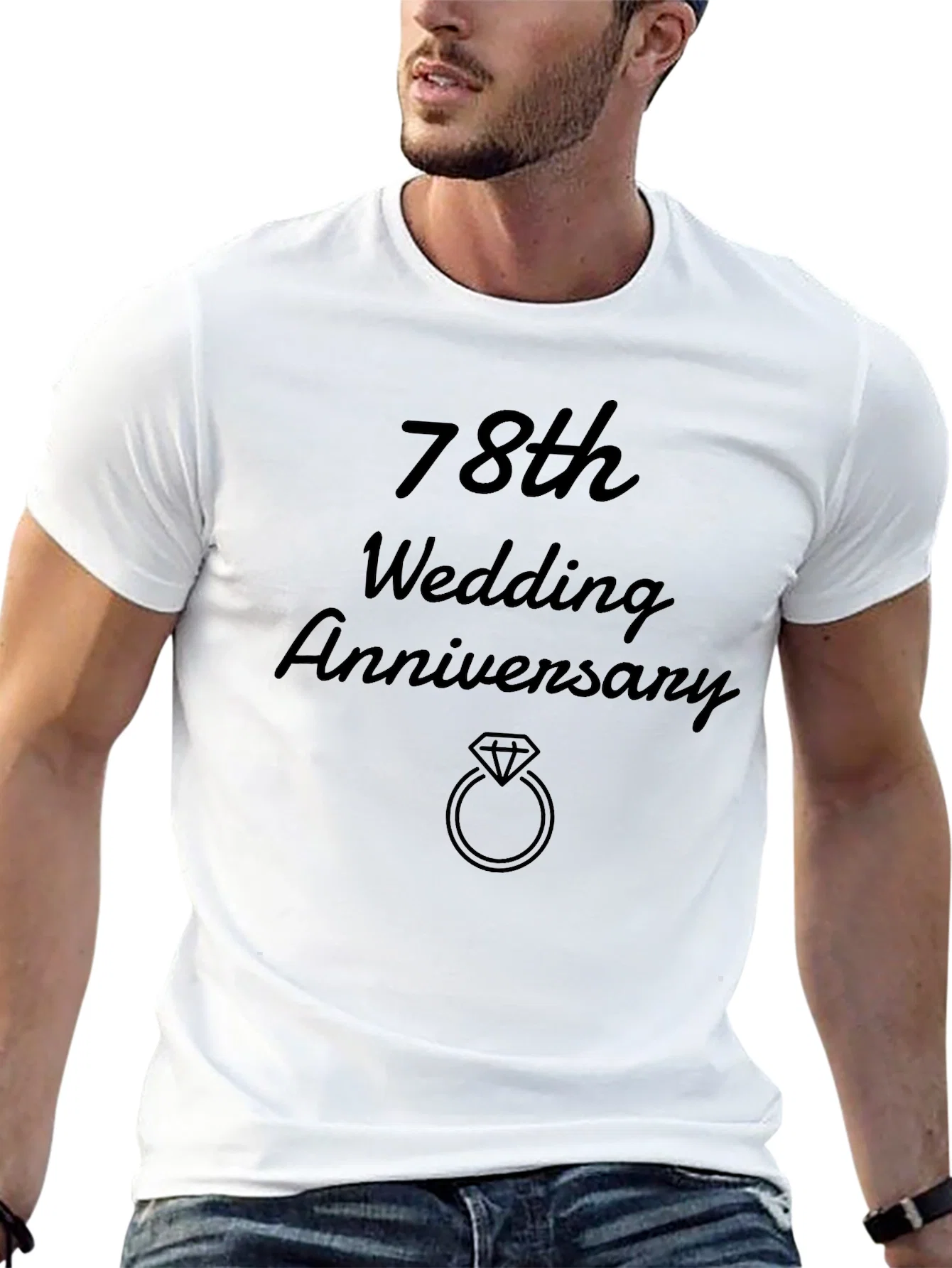 Rebbecca 78th Wedding Anniversary Black T-Shirt