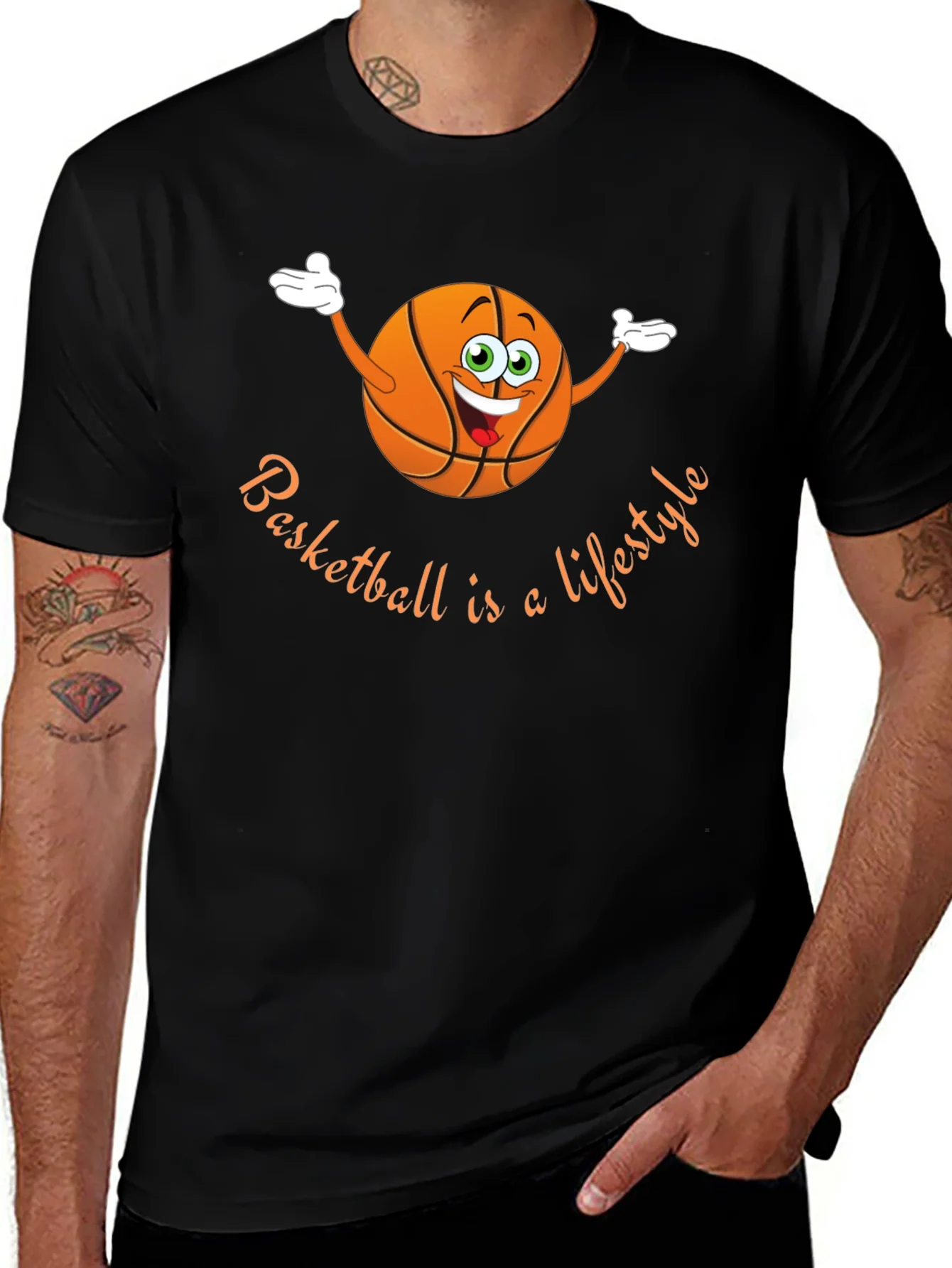Camiseta Negra Basketball is a Lifestyle
