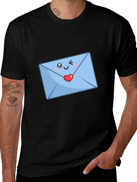 Rebbecca Cute Love Letter T-Shirt - Black