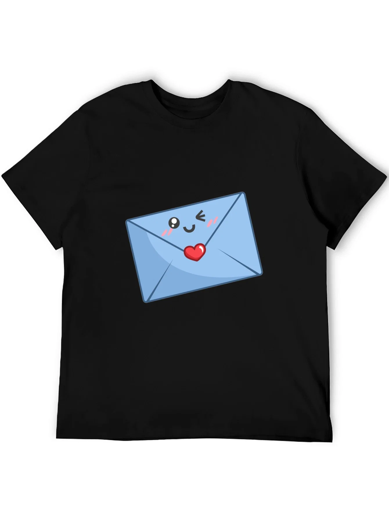 Rebbecca Cute Love Letter T-Shirt - Black