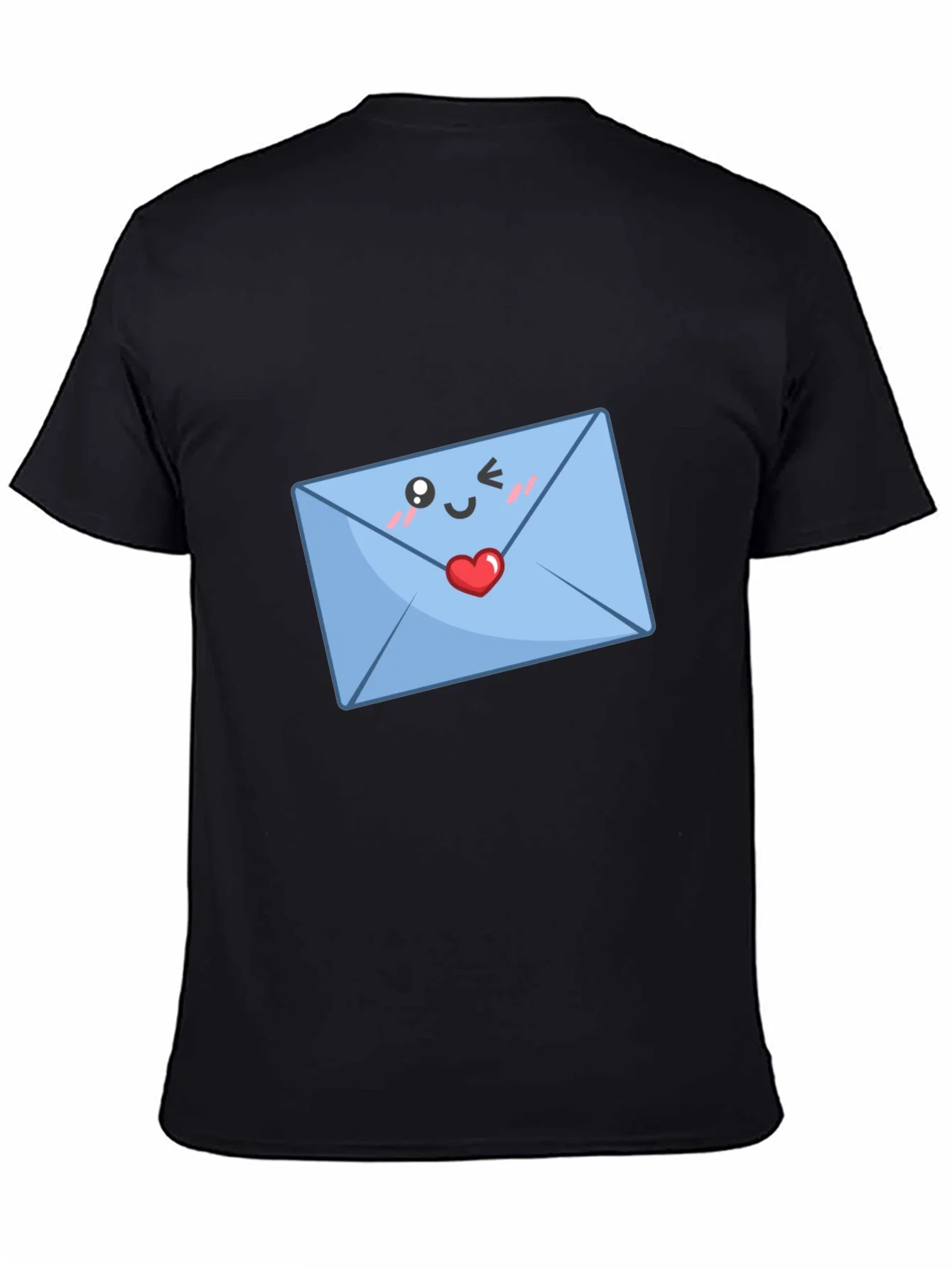 Rebbecca Cute Love Letter T-Shirt - Black