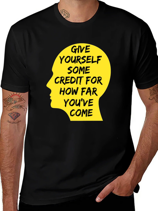 Rebbecca Motivational Quote T-Shirt - Give Yourself Credit