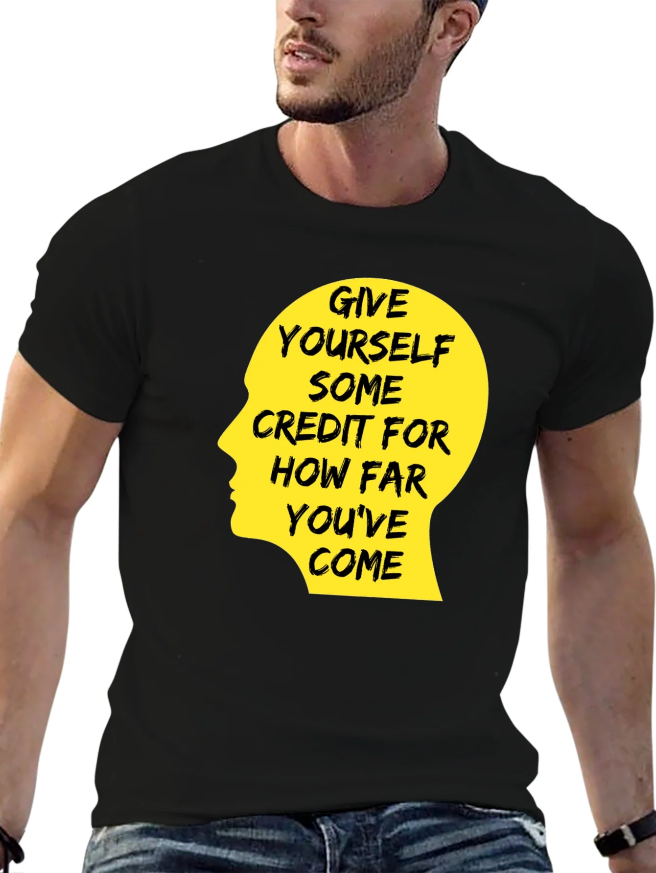 Rebbecca Motivational Quote T-Shirt - Give Yourself Credit