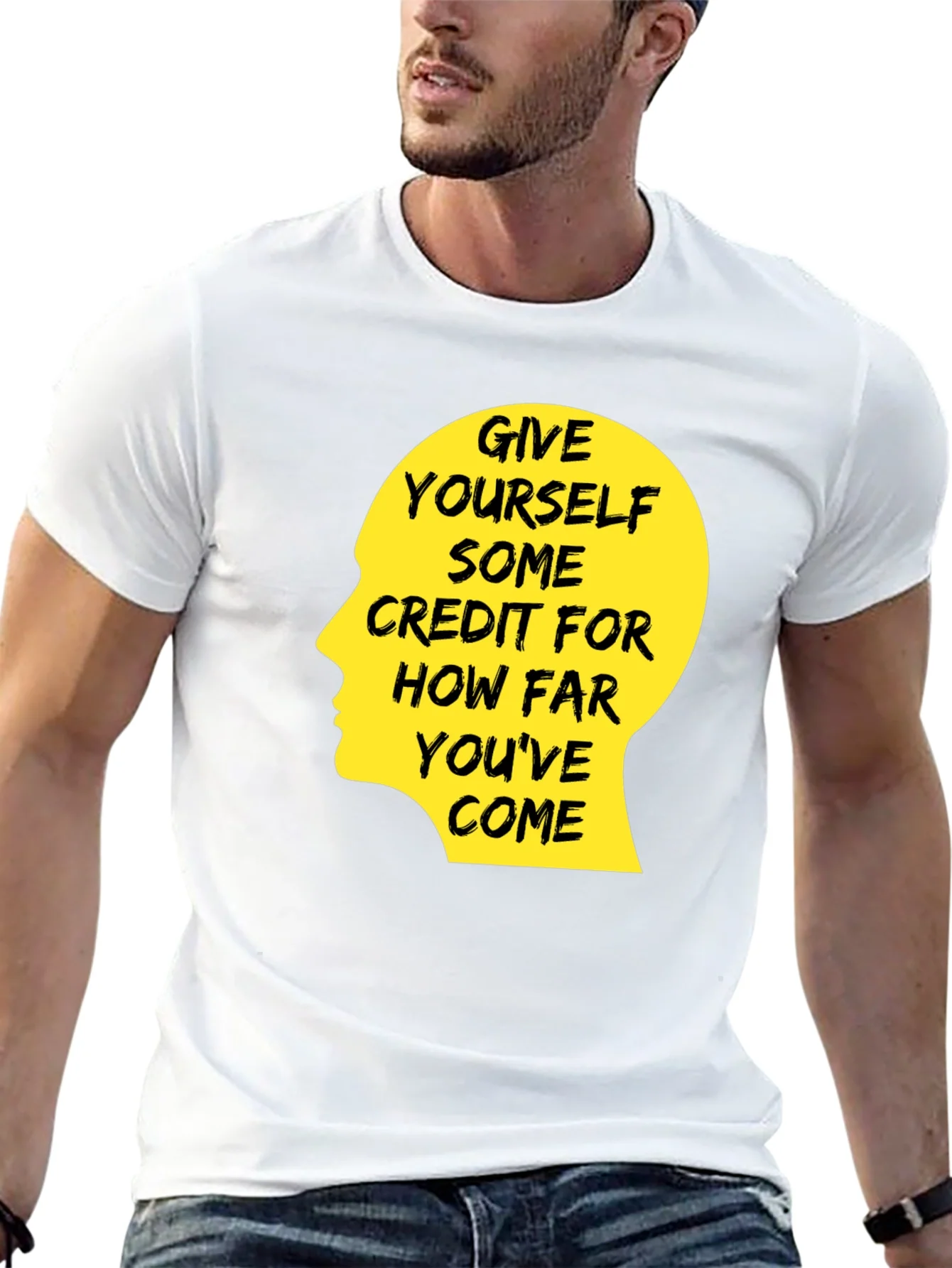 Rebbecca Motivational Quote T-Shirt - Give Yourself Credit