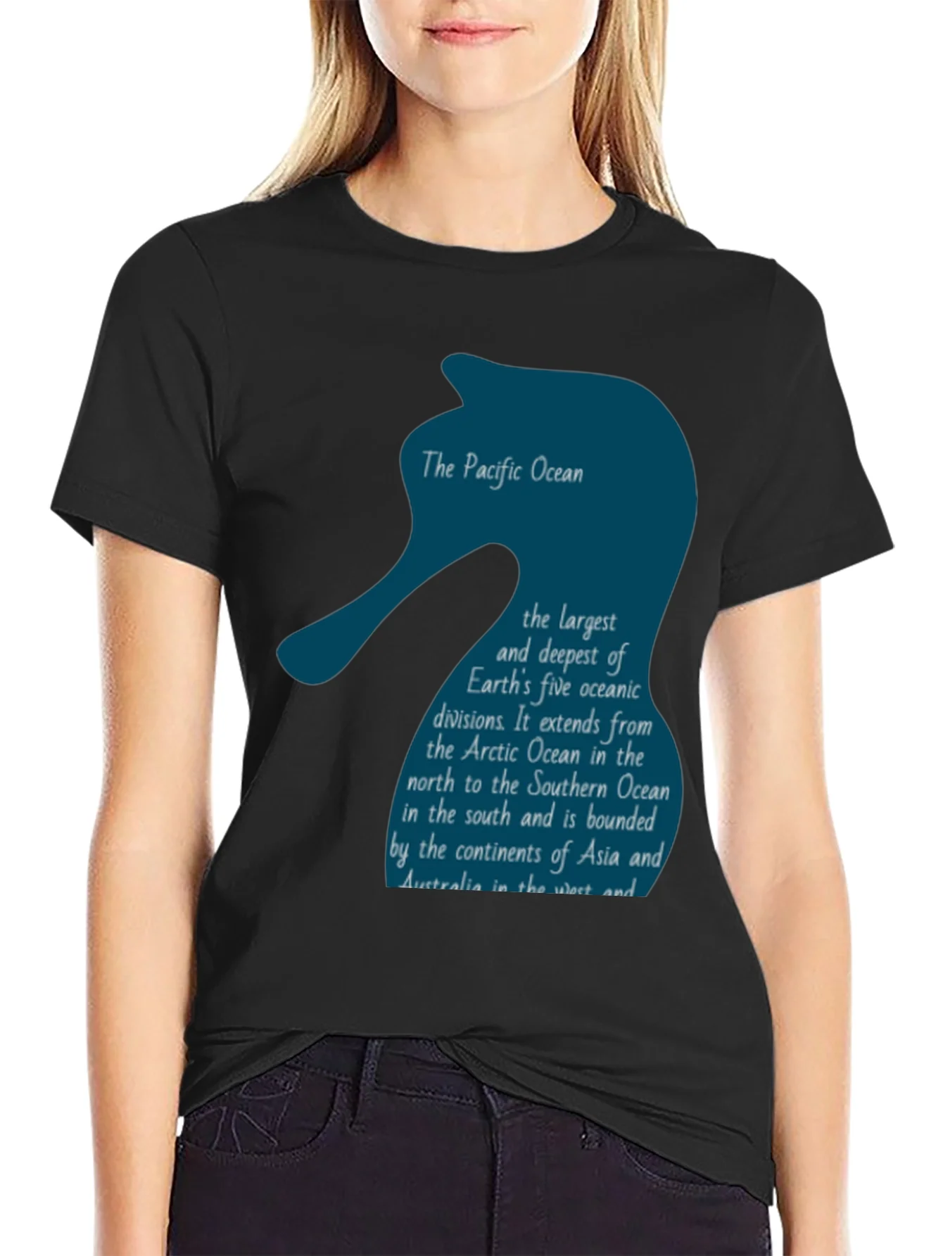 Rebbecca Pacific Ocean T-Shirt - Oceanography Geography Tee