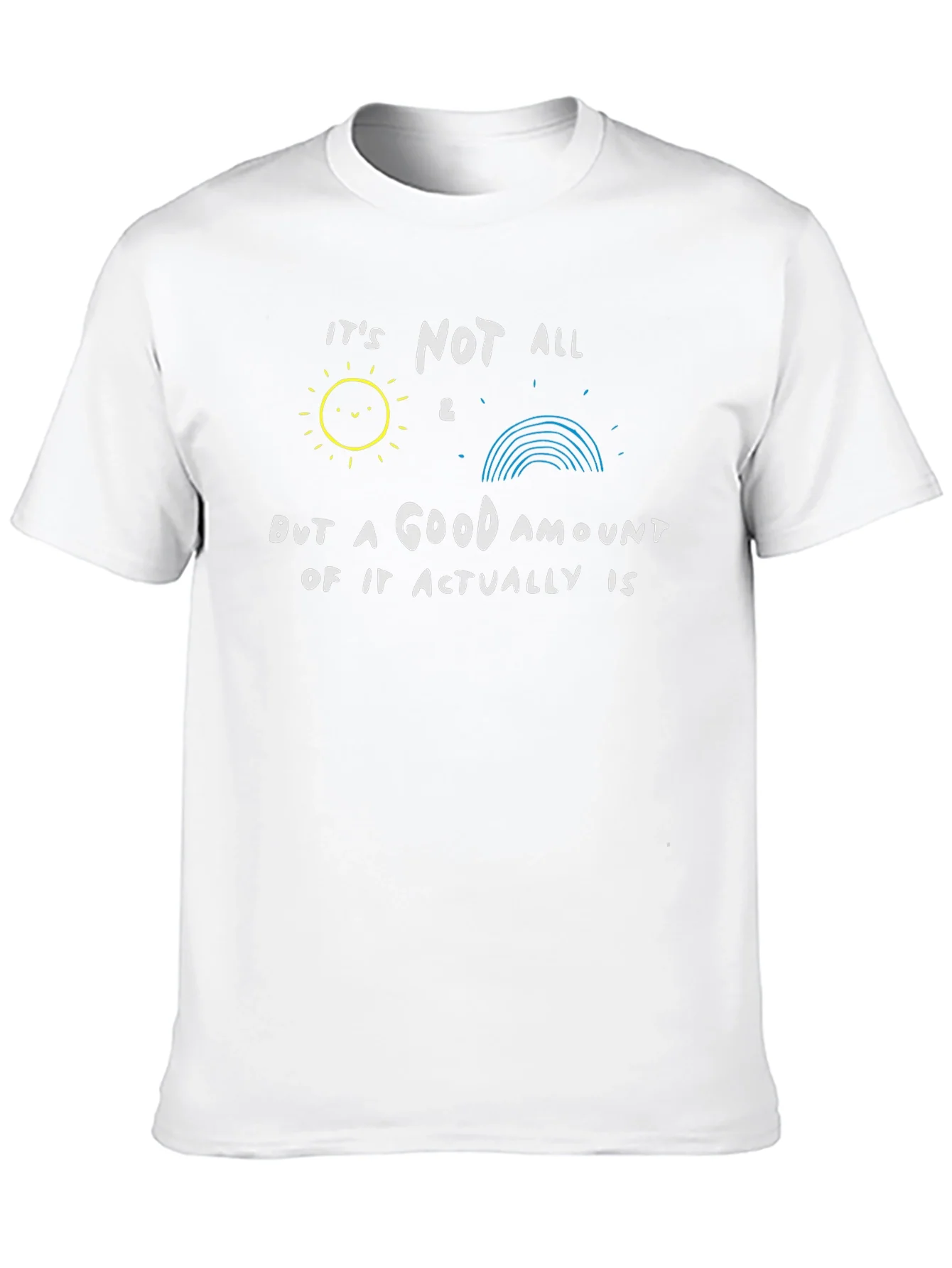Camiseta Negra: No Todo Sol y Arco¨ªris