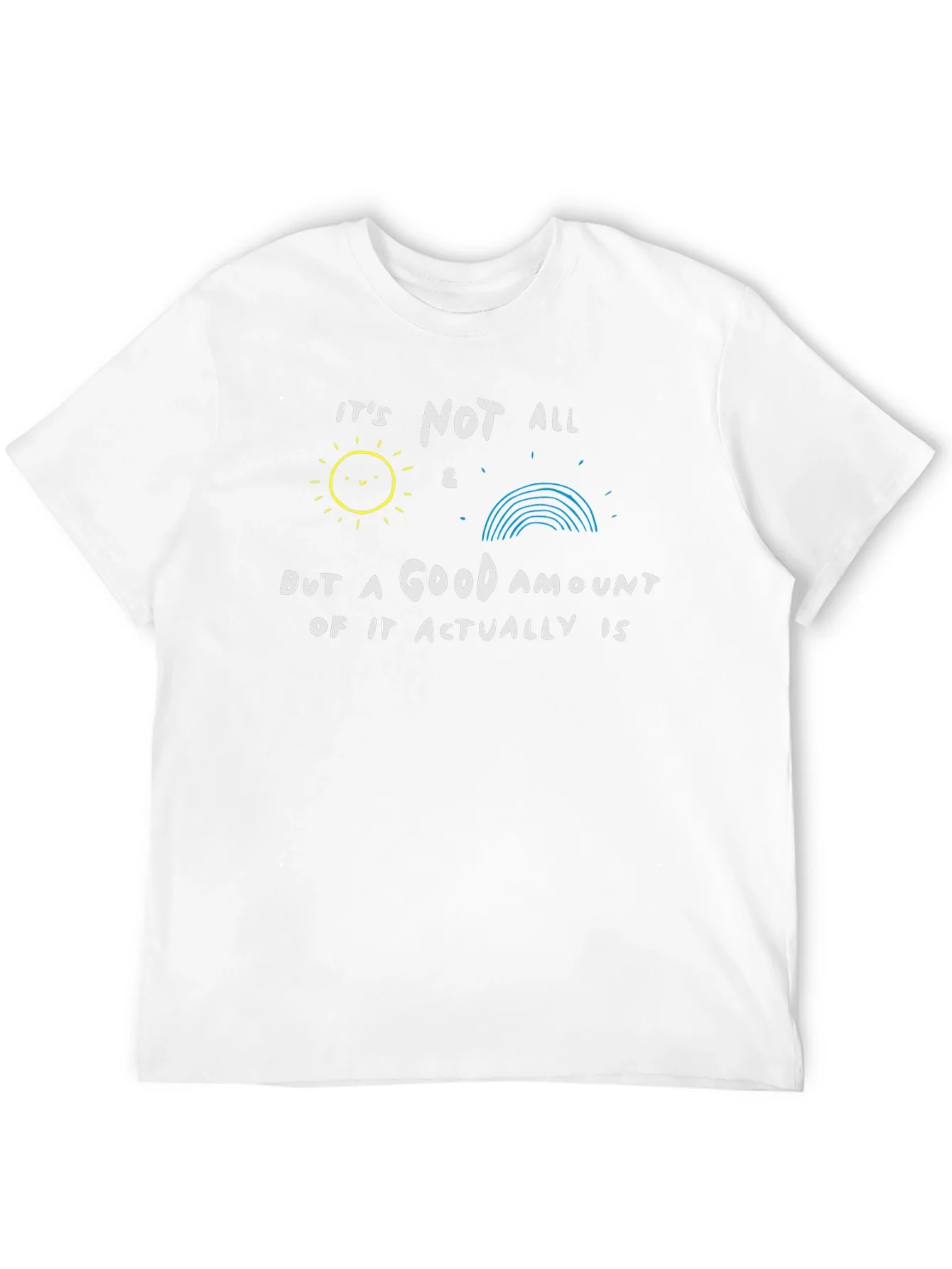 Camiseta Negra: No Todo Sol y Arco¨ªris