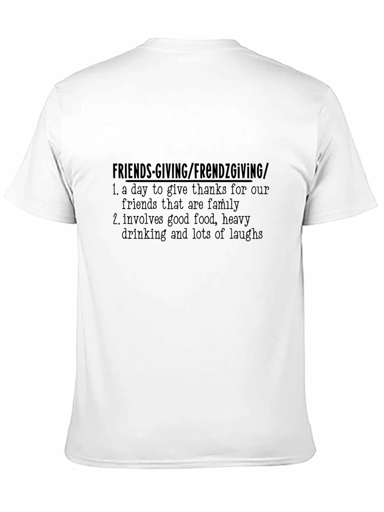 Camiseta Negra Friends-Giving/Frendzgiving