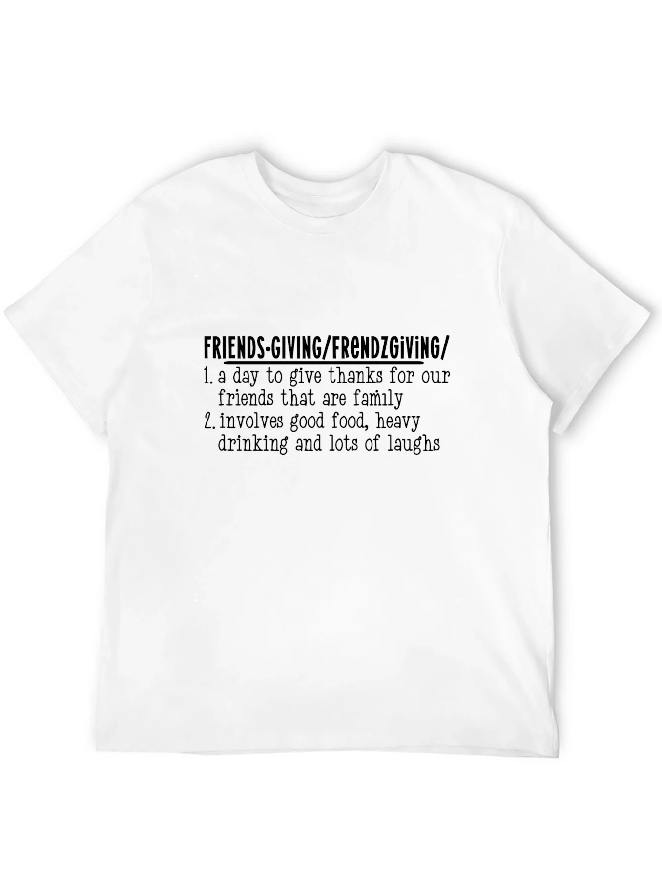 Camiseta Negra Friends-Giving/Frendzgiving