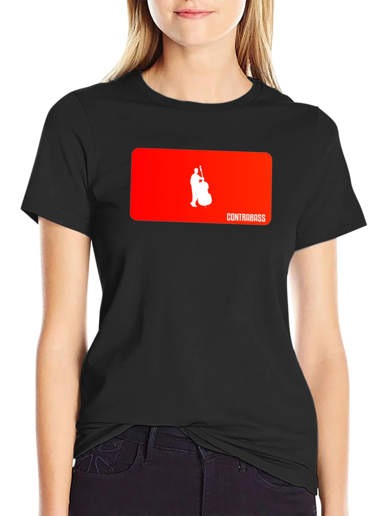 Rebbecca Contrabass Player Graphic Tee