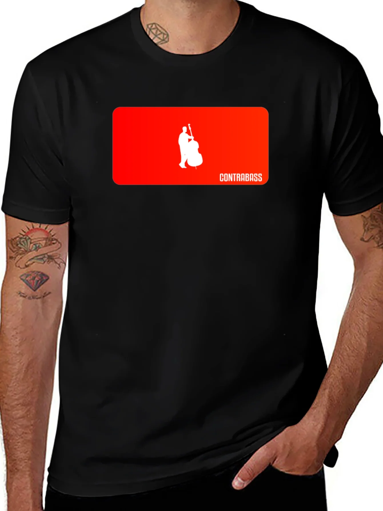 Rebbecca Contrabass Player Graphic Tee