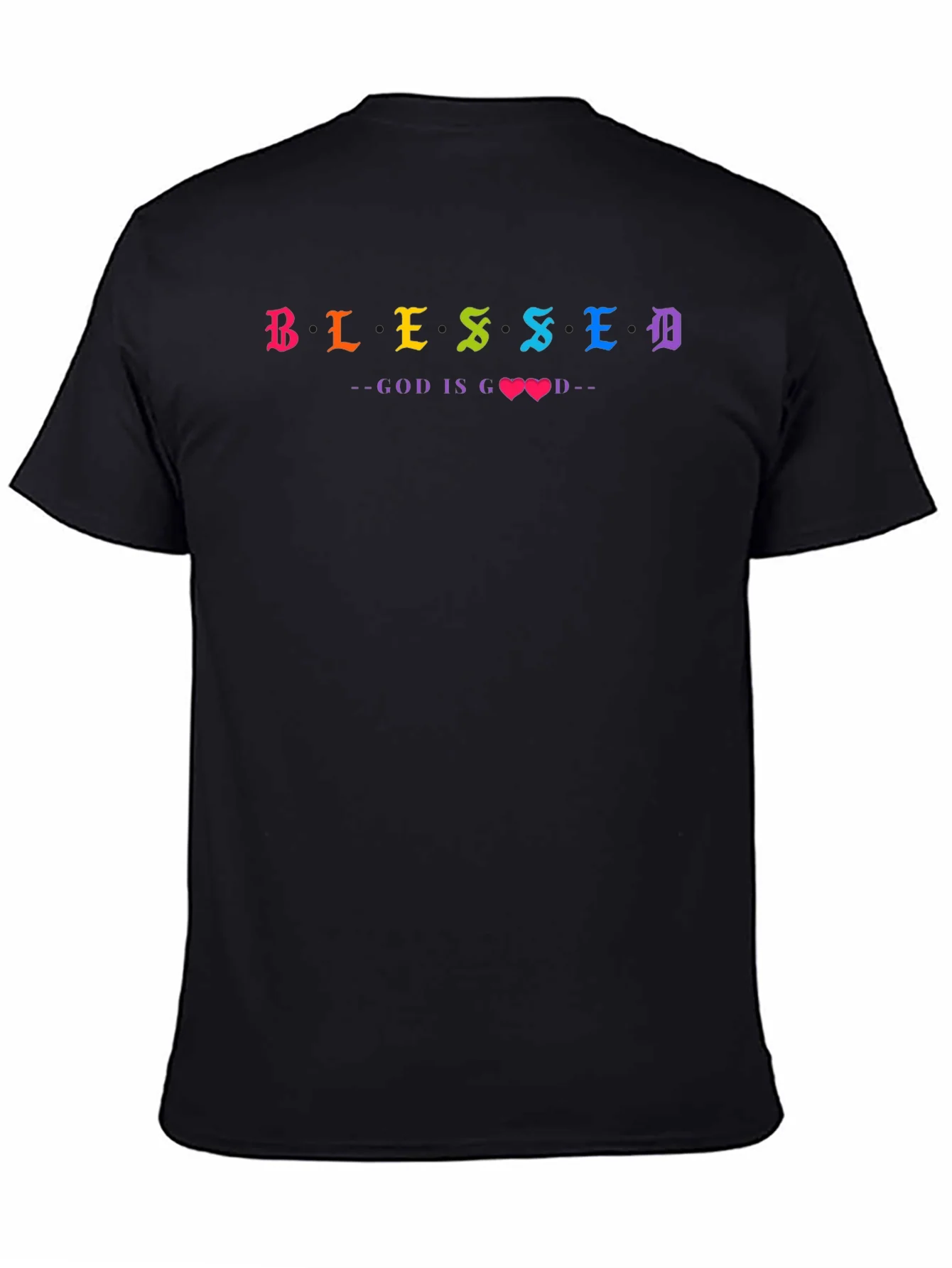 Camiseta Negra Blessed - God is Good