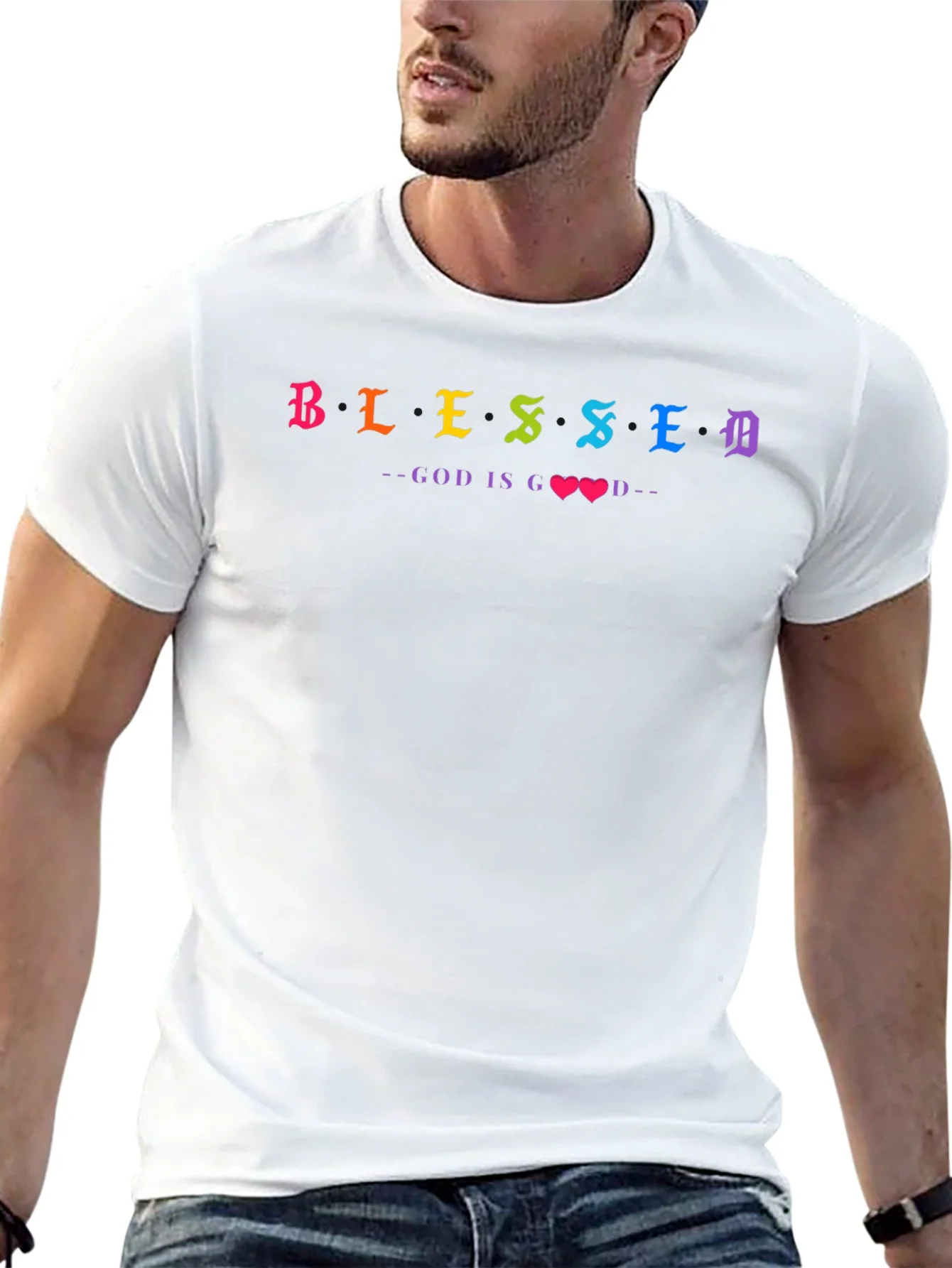 Camiseta Negra Blessed - God is Good
