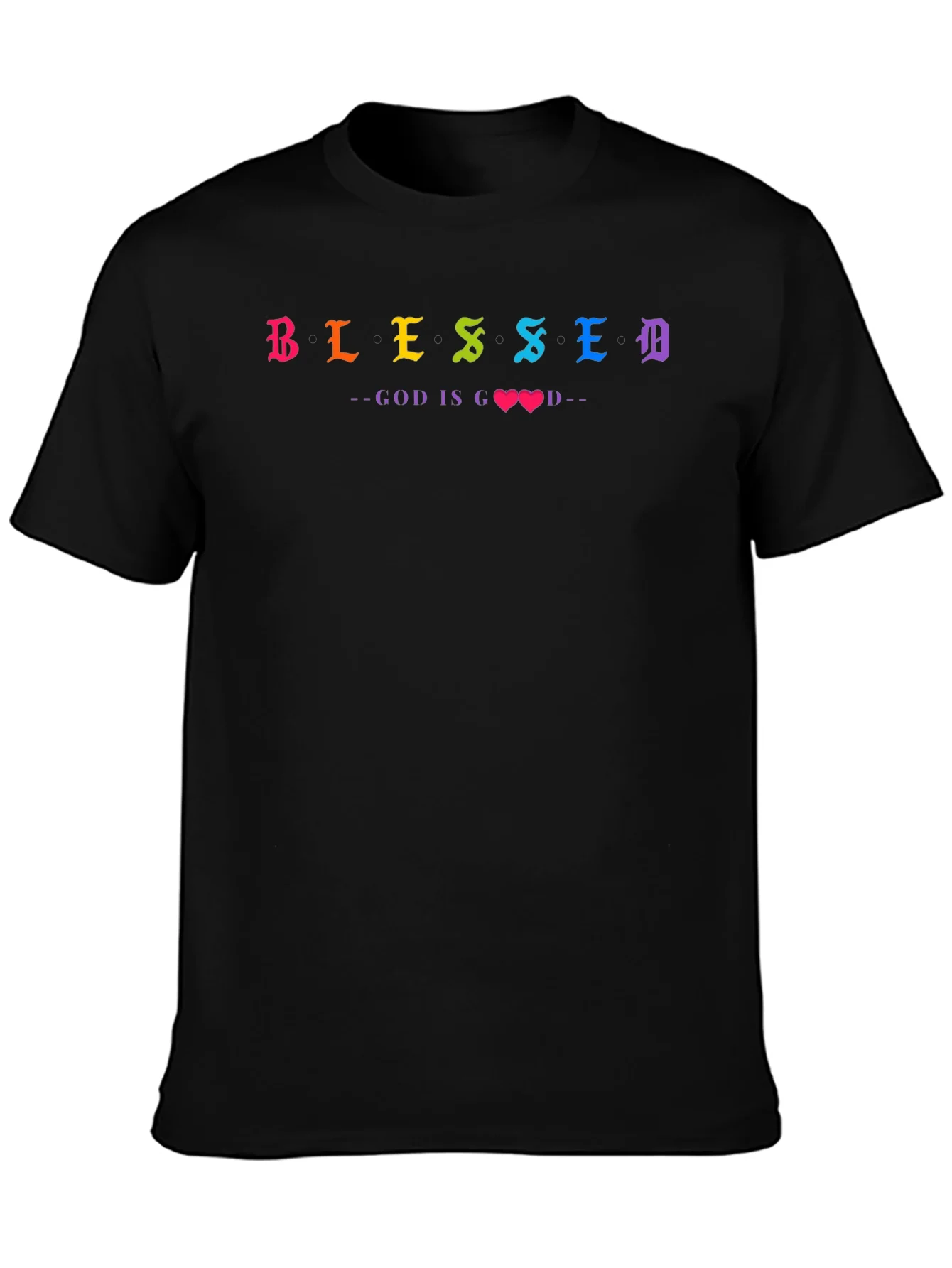 Camiseta Negra Blessed - God is Good