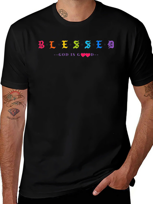 Camiseta Negra Blessed - God is Good